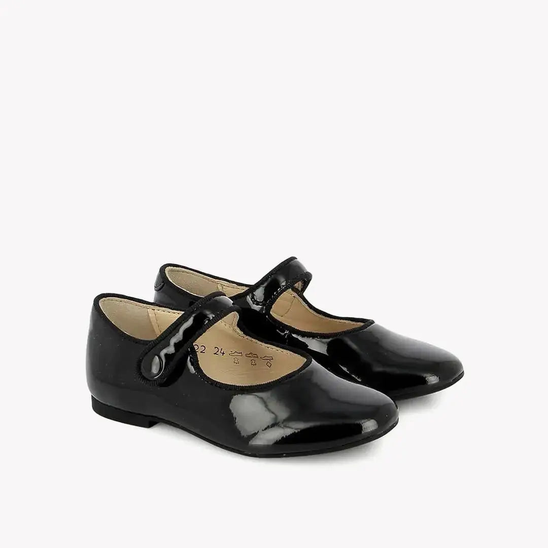 POM D'API - BALLERINES - DAISY BABY - VERNIS - NOIR - Pom d'Api