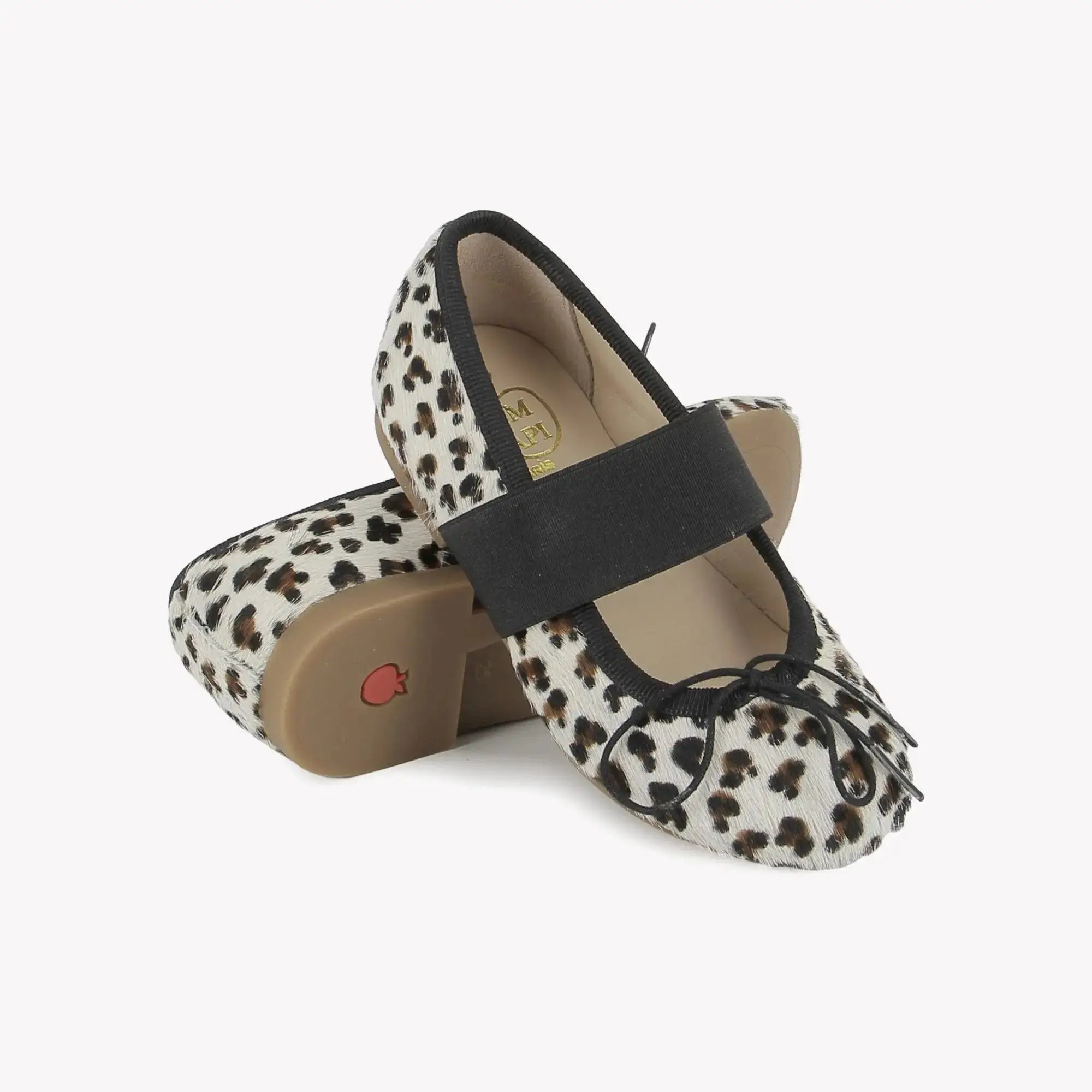 POM D'API - BALLERINES - DORY ELAST - LEOPARD SMALL - BLANCO - Pom d'Api