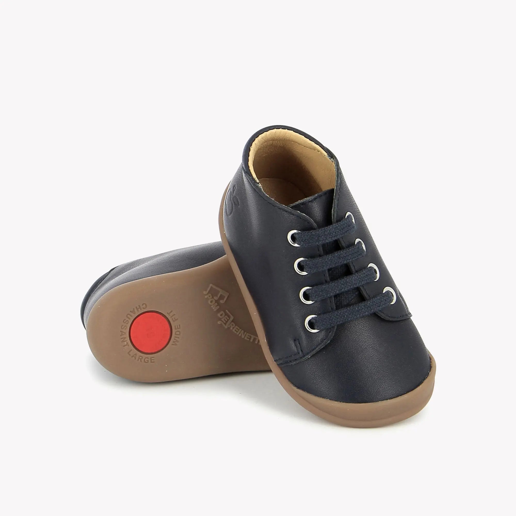 POM D'API FIRST STEPS - FLEX - UP BOOT - NAPPA - NAVY - Pom d'Api