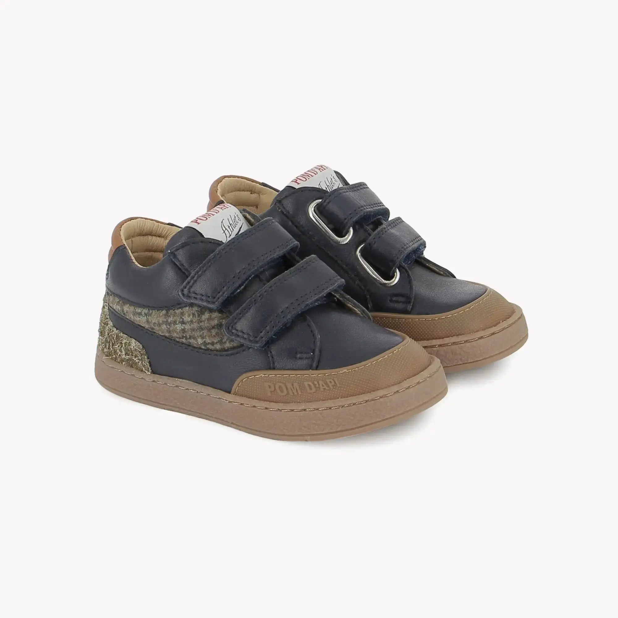 POM D'API SNEAKERS - BACKY FOAM - NAPPA LEATHER - NAVY BLUE - Pom d'Api