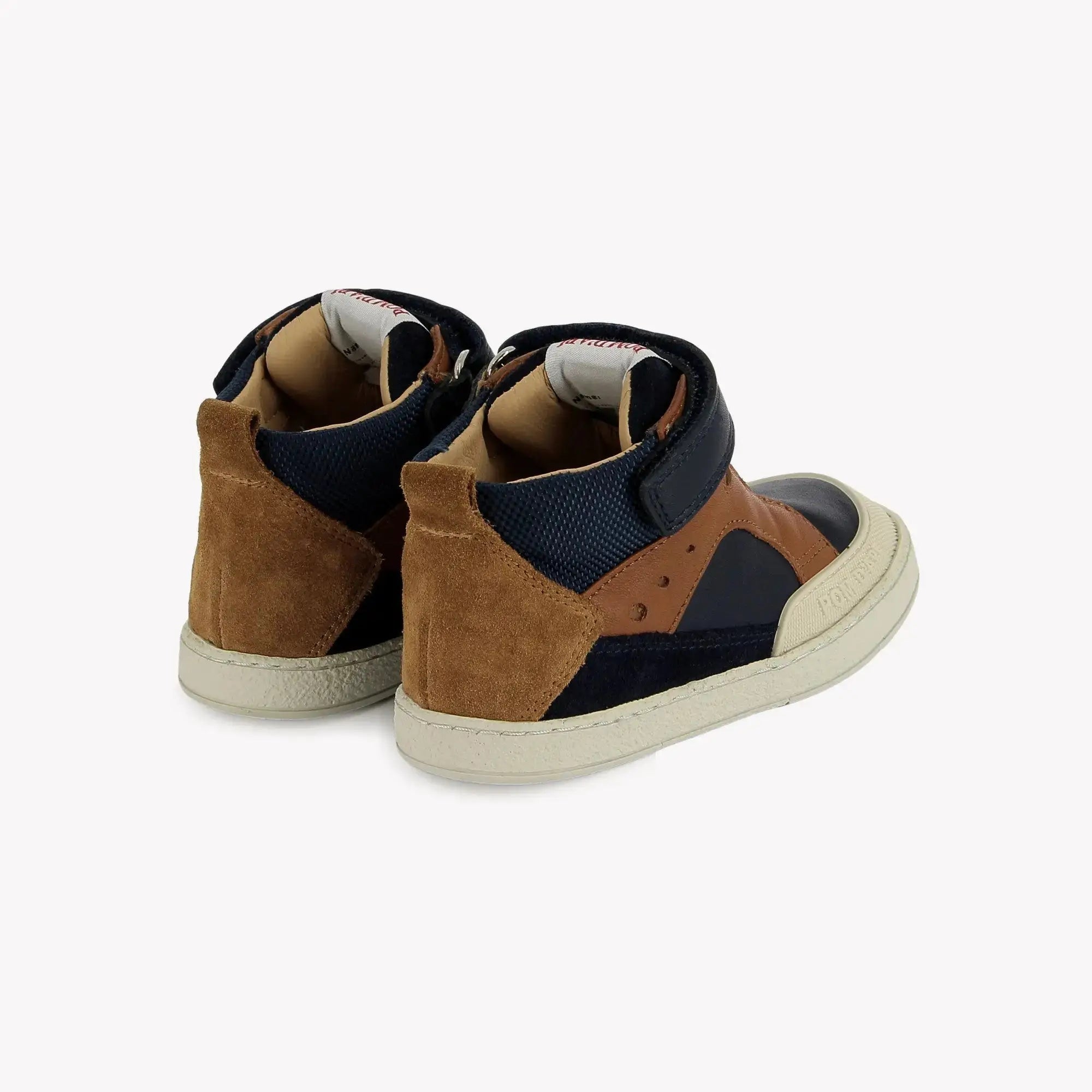 POM D'API SNEAKERS - MOUSSE LIZY BUMP - NAPPA - NYLON - NAVY - CAMEL - Pom d'Api