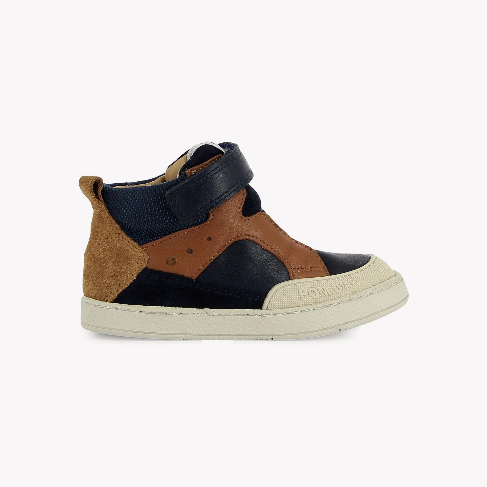 POM D'API SNEAKERS - MOUSSE LIZY BUMP - NAPPA - NYLON - NAVY - CAMEL - Pom d'Api