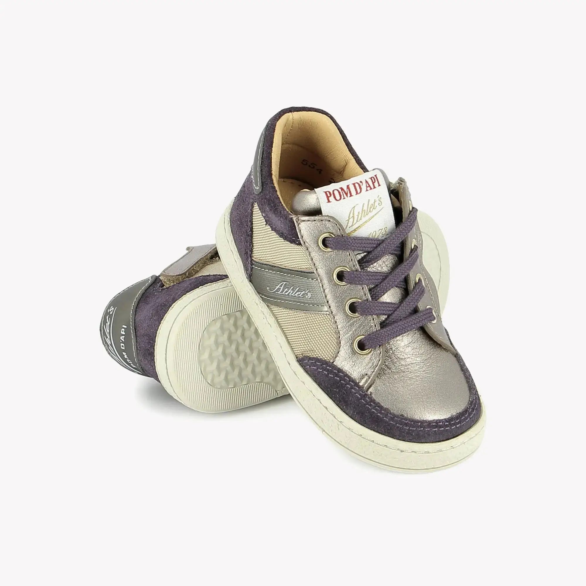 POM D'API SNEAKERS - MOUSSE RACING - LAMINATO - NYLON - PLATINUM - BEIGE - Pom d'Api