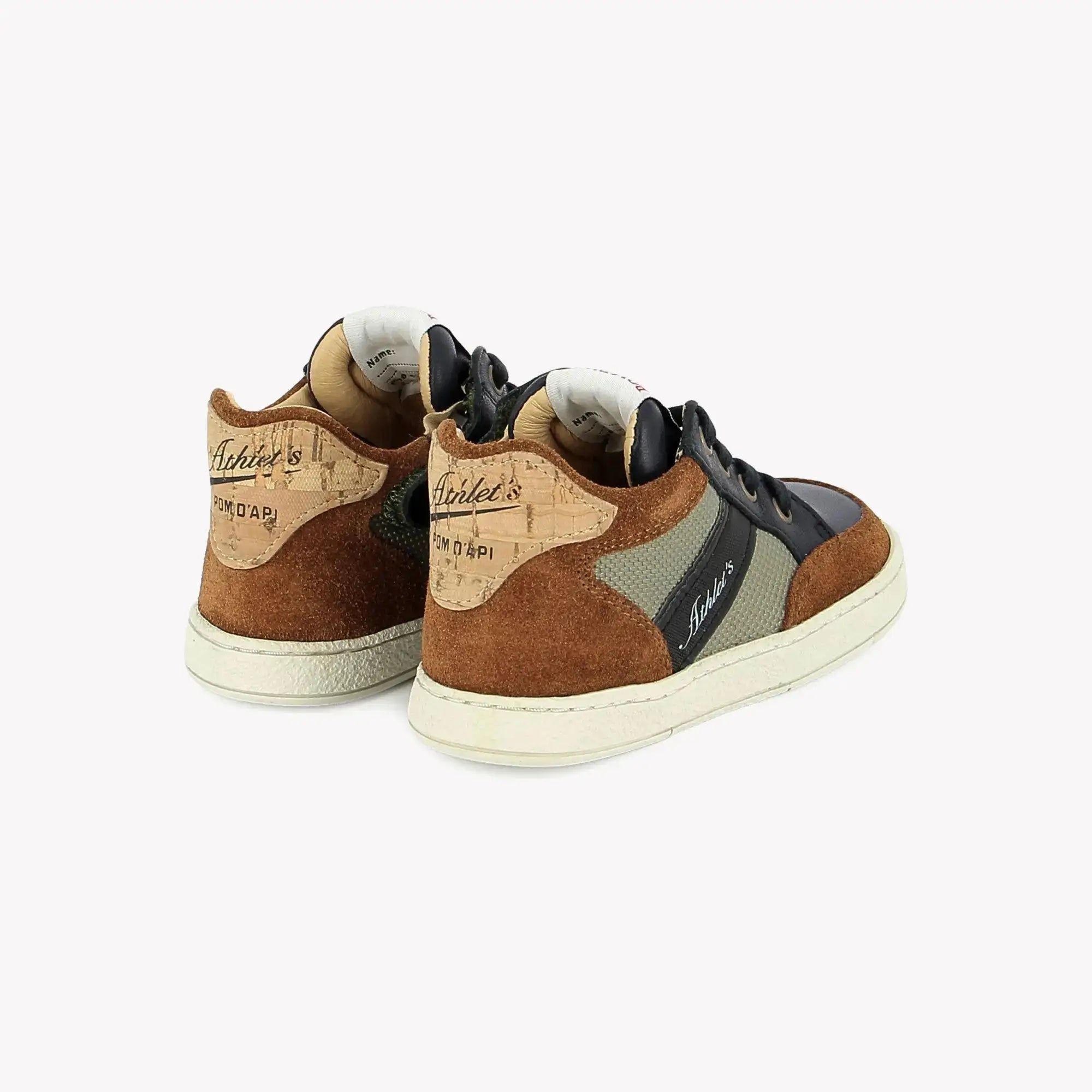 POM D'API SNEAKERS - MOUSSE RACING - NAPPA - NYLON - NAVY - KHAKI - Pom d'Api