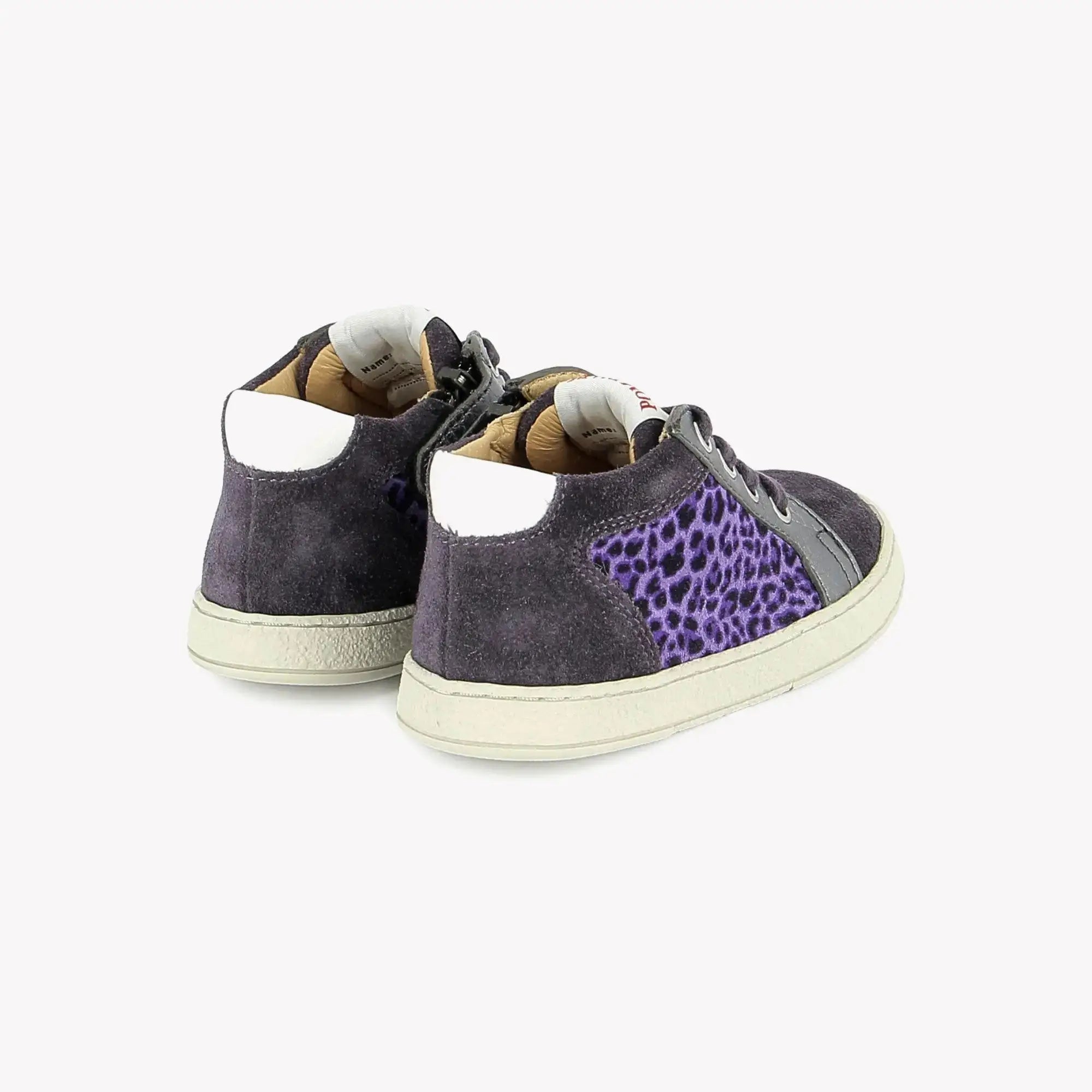 POM D'API SNEAKERS - MOUSSE ZIP TOP - VELVET - CLEMATIS - LEO - Pom d'Api