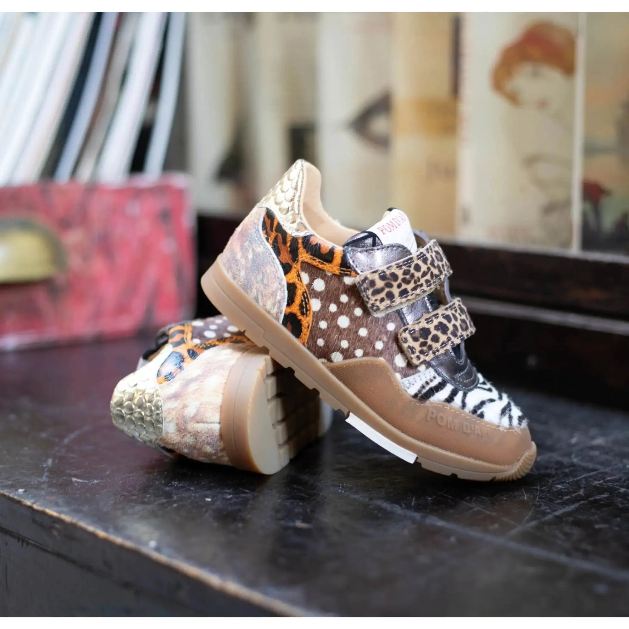 POM D'API - BASKETS - POUSS RACE BUMP - JUNGLE - MULTI - Pom d'Api