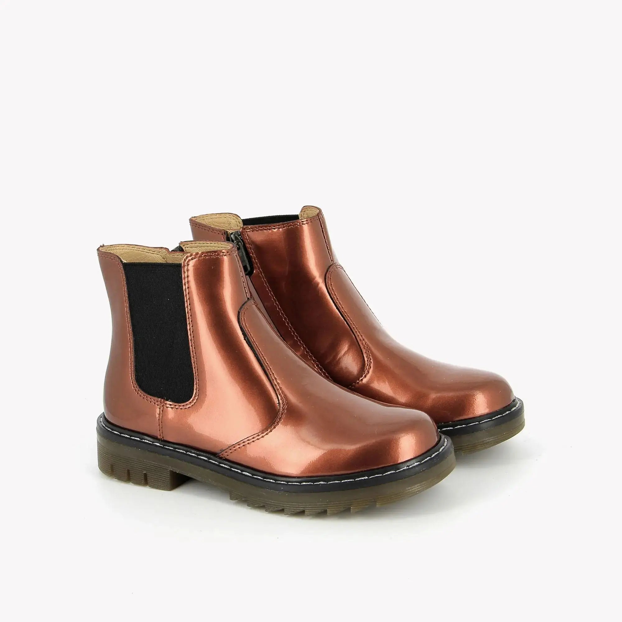 POM D'API BOOTS & ANKLE BOOTS - SID JODZIP - METALIC VARNISH - METALIC AMBER - Pom d'Api