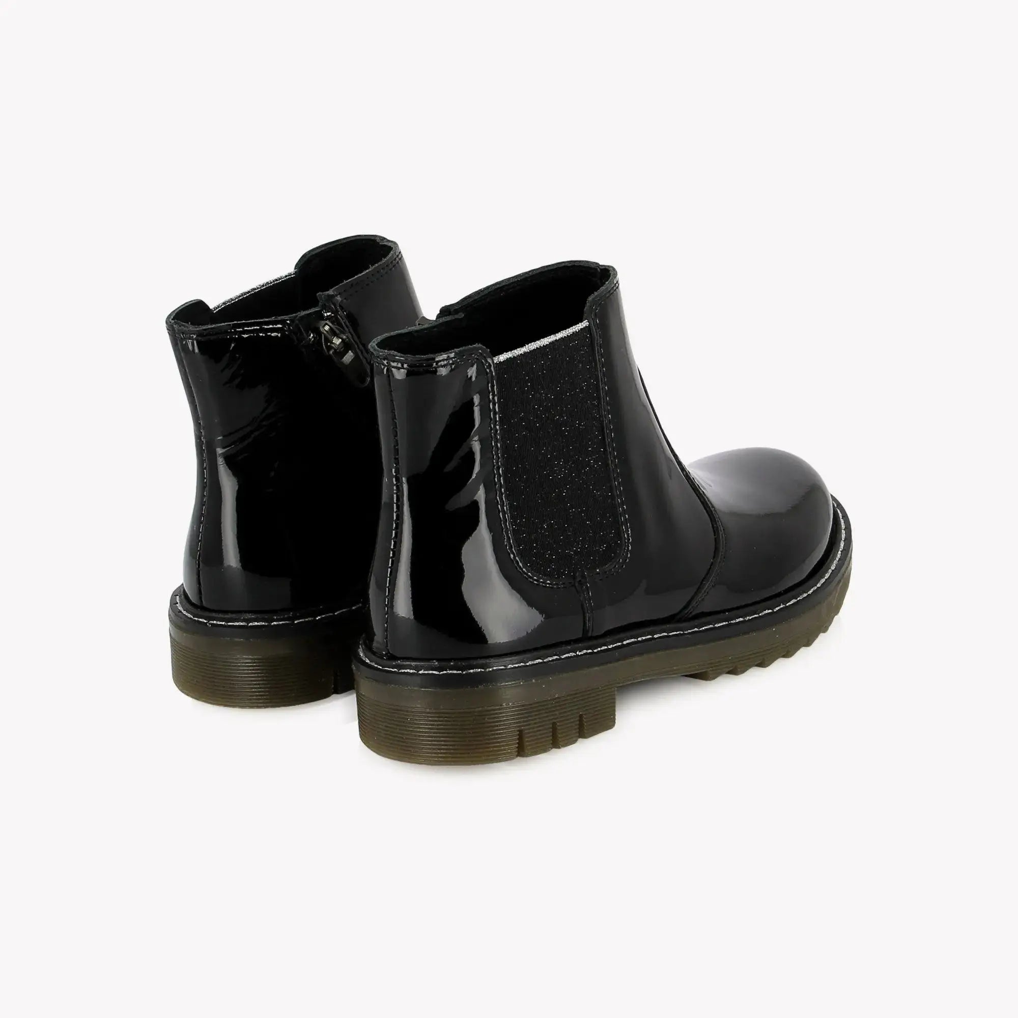 POM D'API BOOTS & ANKLE BOOTS - SID JODZIP - PATENT LEATHER - BLACK - Pom d'Api