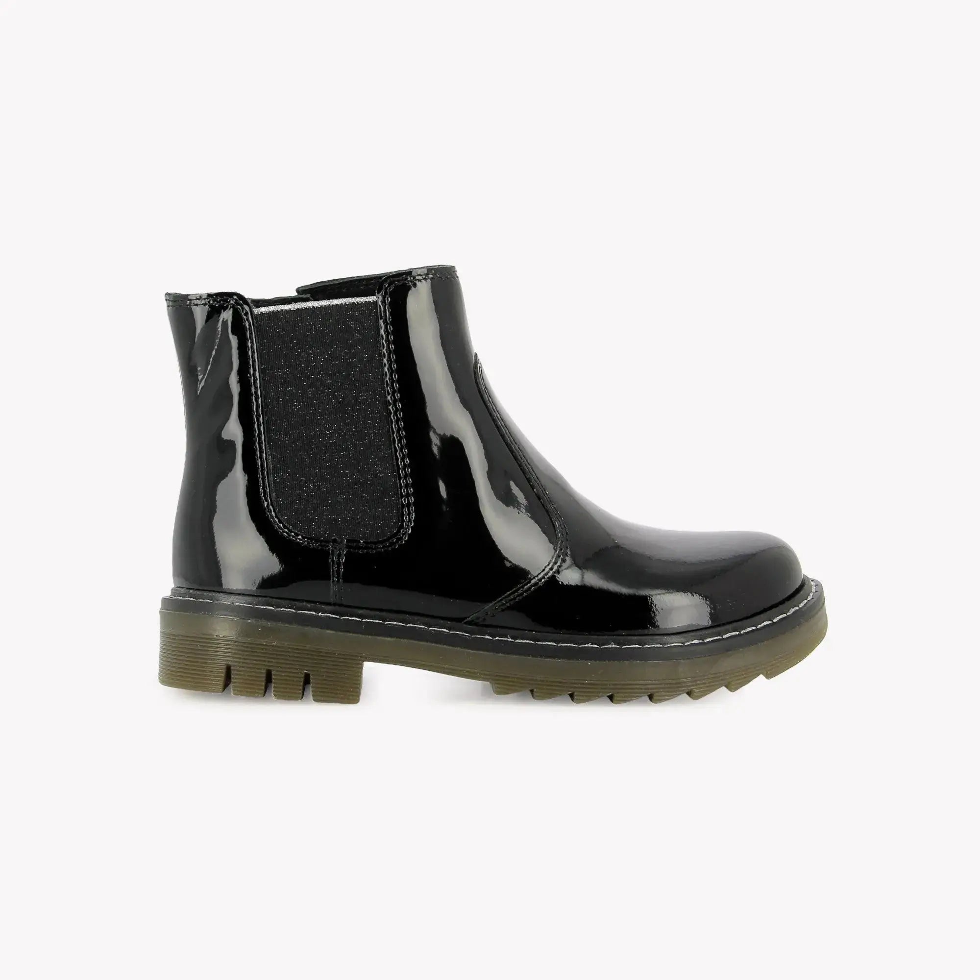 POM D'API BOOTS & ANKLE BOOTS - SID JODZIP - PATENT LEATHER - BLACK - Pom d'Api