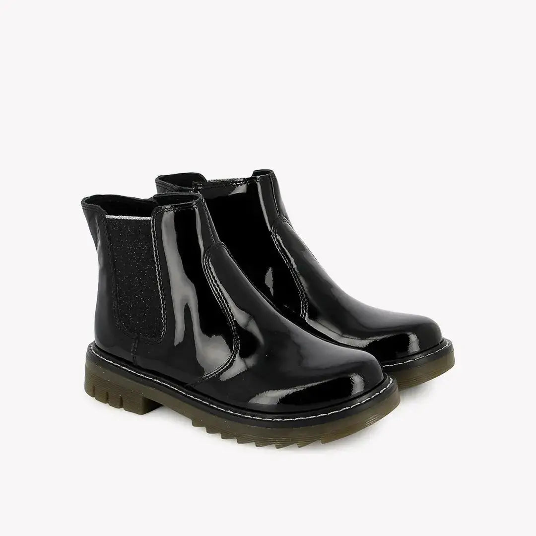 POM D'API BOOTS & ANKLE BOOTS - SID JODZIP - PATENT LEATHER - BLACK - Pom d'Api