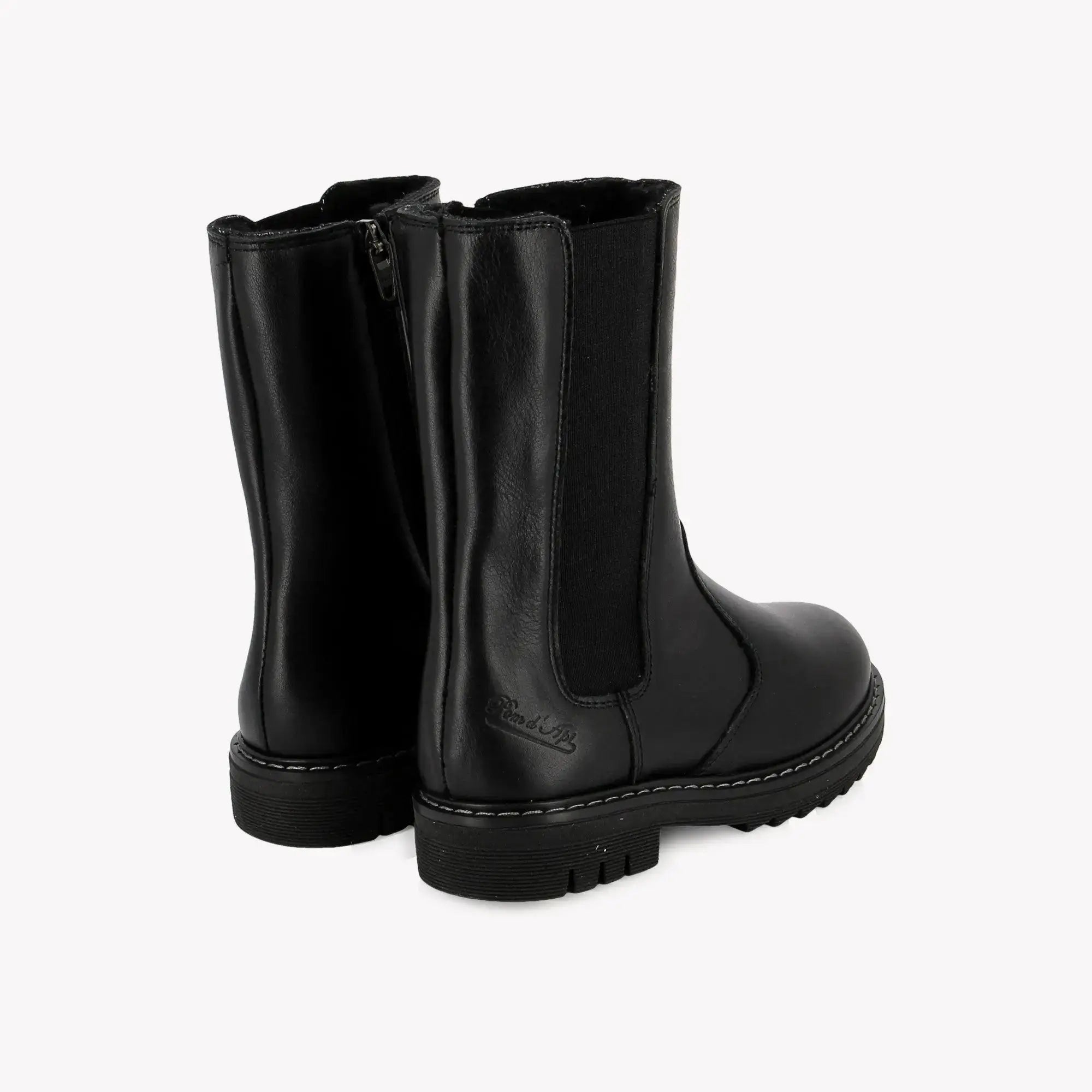 POM D'API - BOOTS & BOTTINES - SID MID FUR - NAPPA - NOIR - Pom d'Api