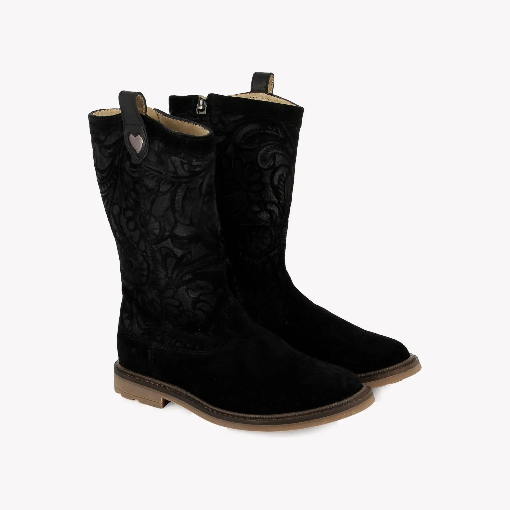 POM D'API BOOTS & ANKLE BOOTS - SISTER DOLY - OILY VELVET - BLACK - Pom d'Api