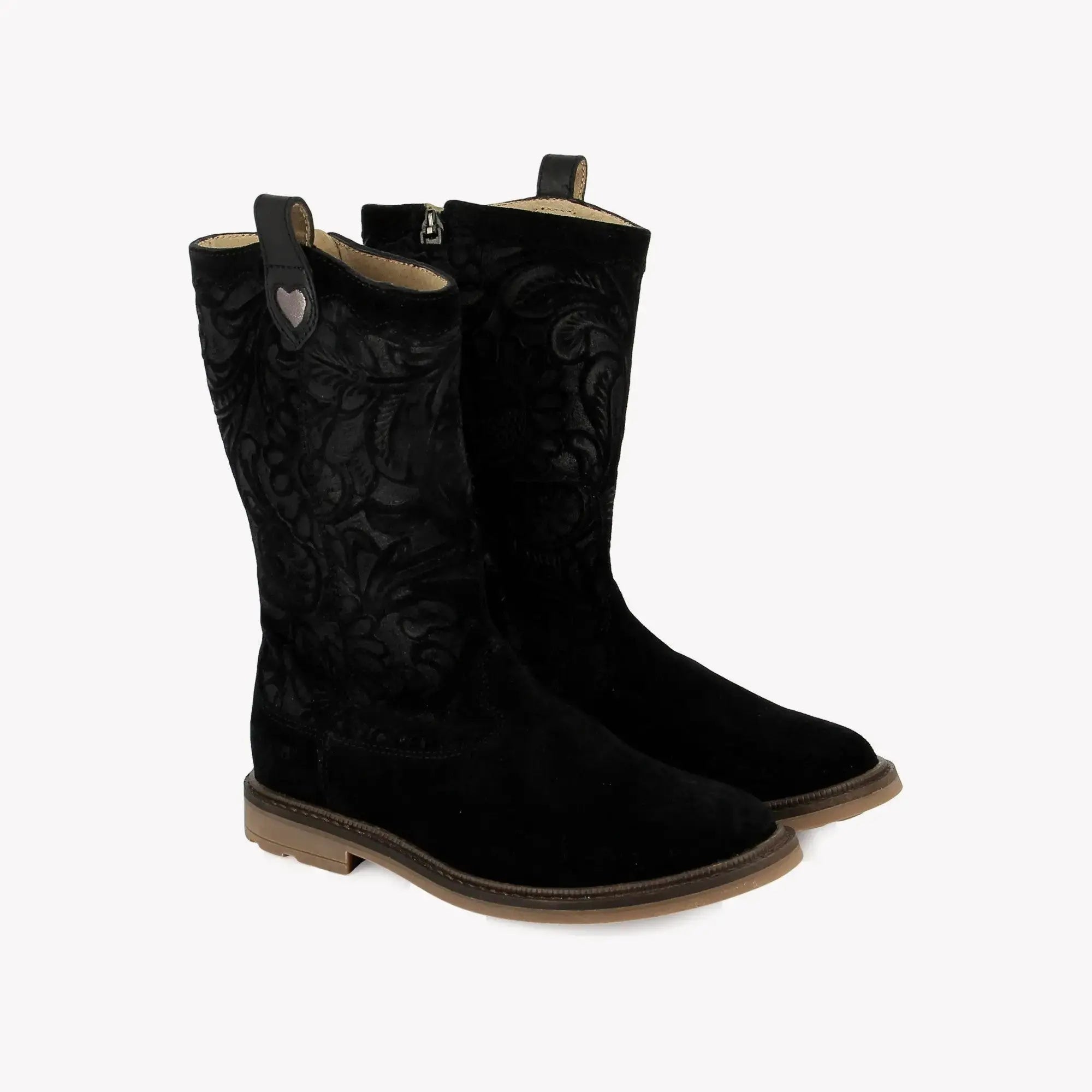 POM D'API BOOTS & ANKLE BOOTS - SISTER DOLY - OILY VELVET - BLACK - Pom d'Api