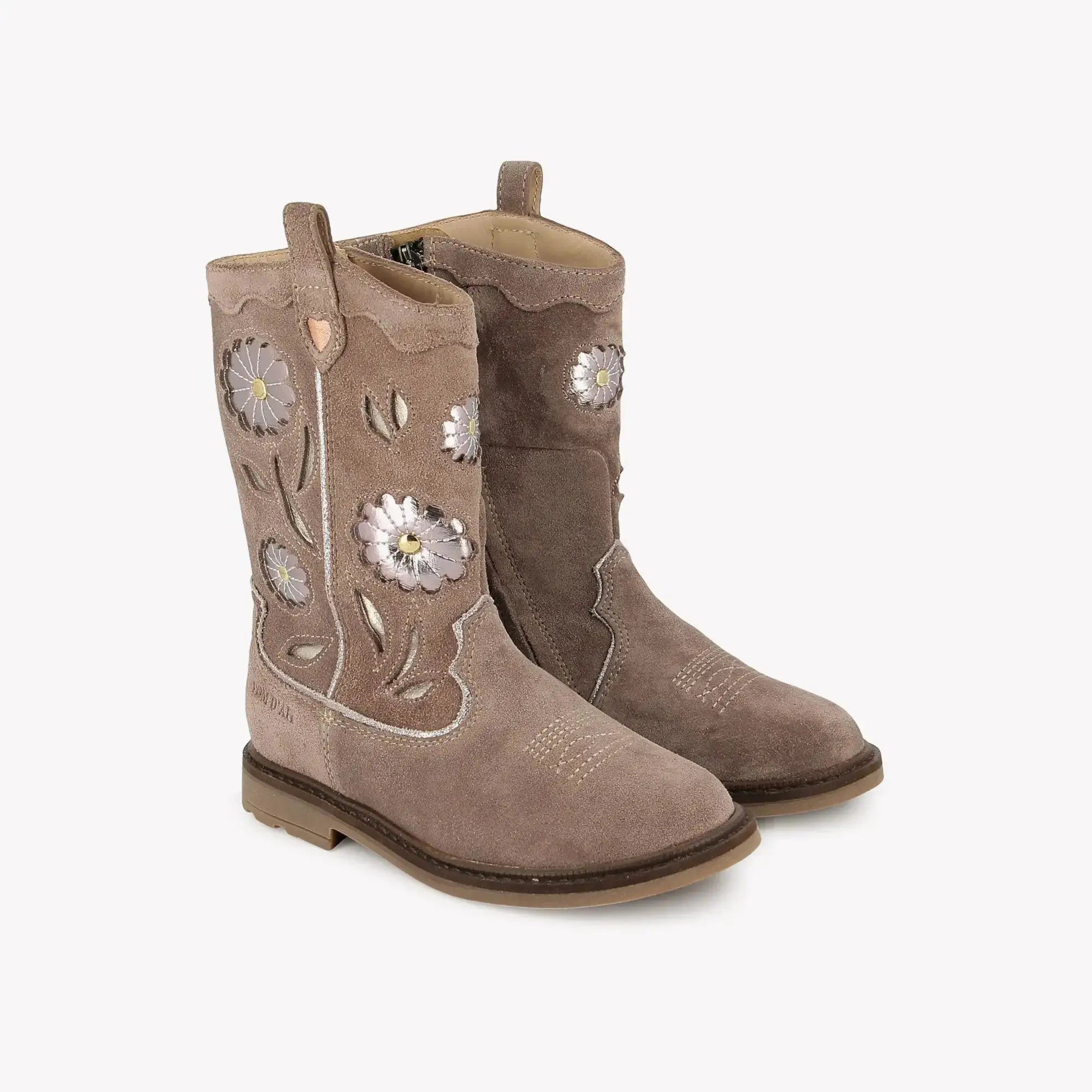 POM D'API BOOTS & ANKLE BOOTS - SISTER WENDY FLO - VELVET - DUSKY PINK - Pom d'Api