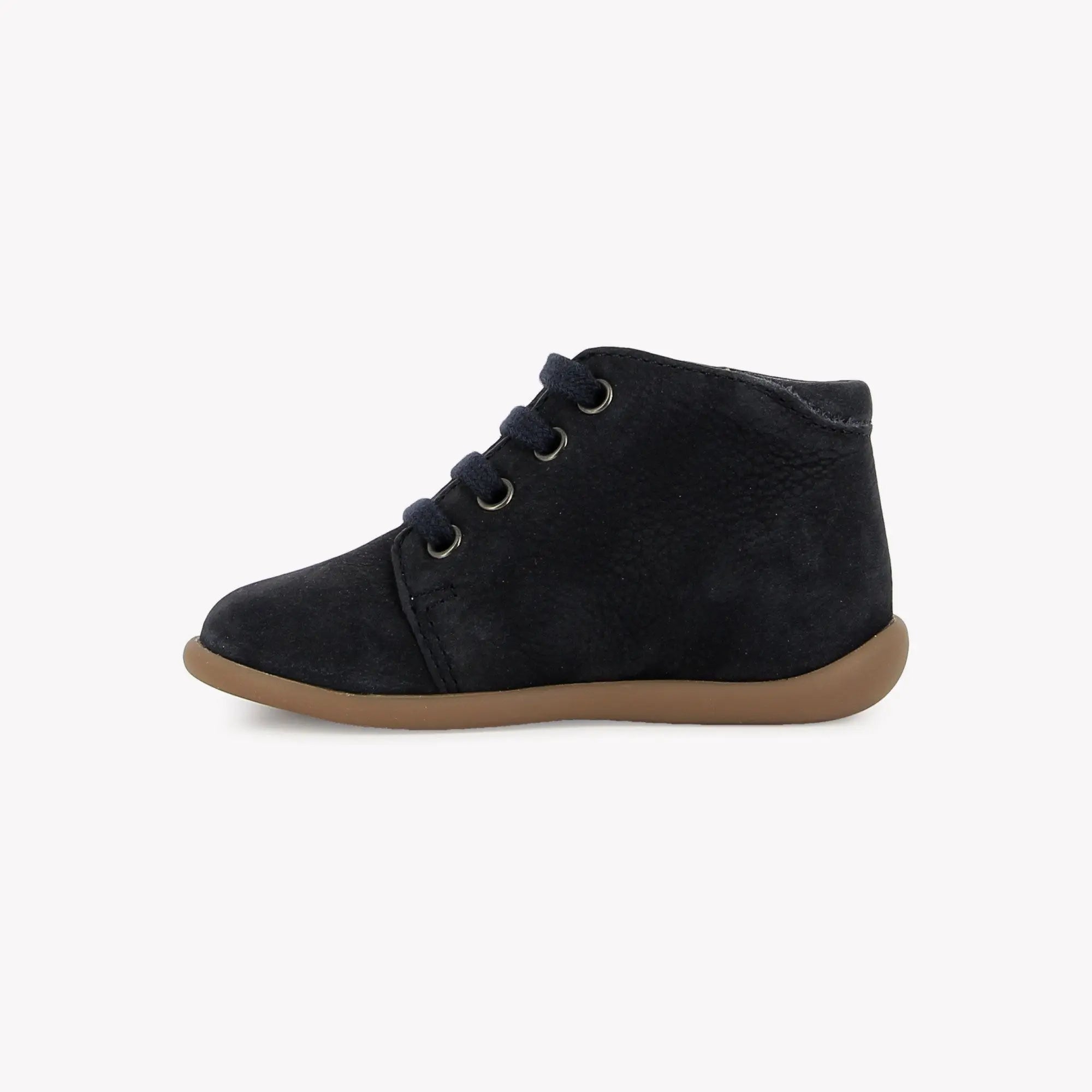 POM D'API FIRST STEPS - STAND-UP BOOT - NUBUCK - NAVY - Pom d'Api