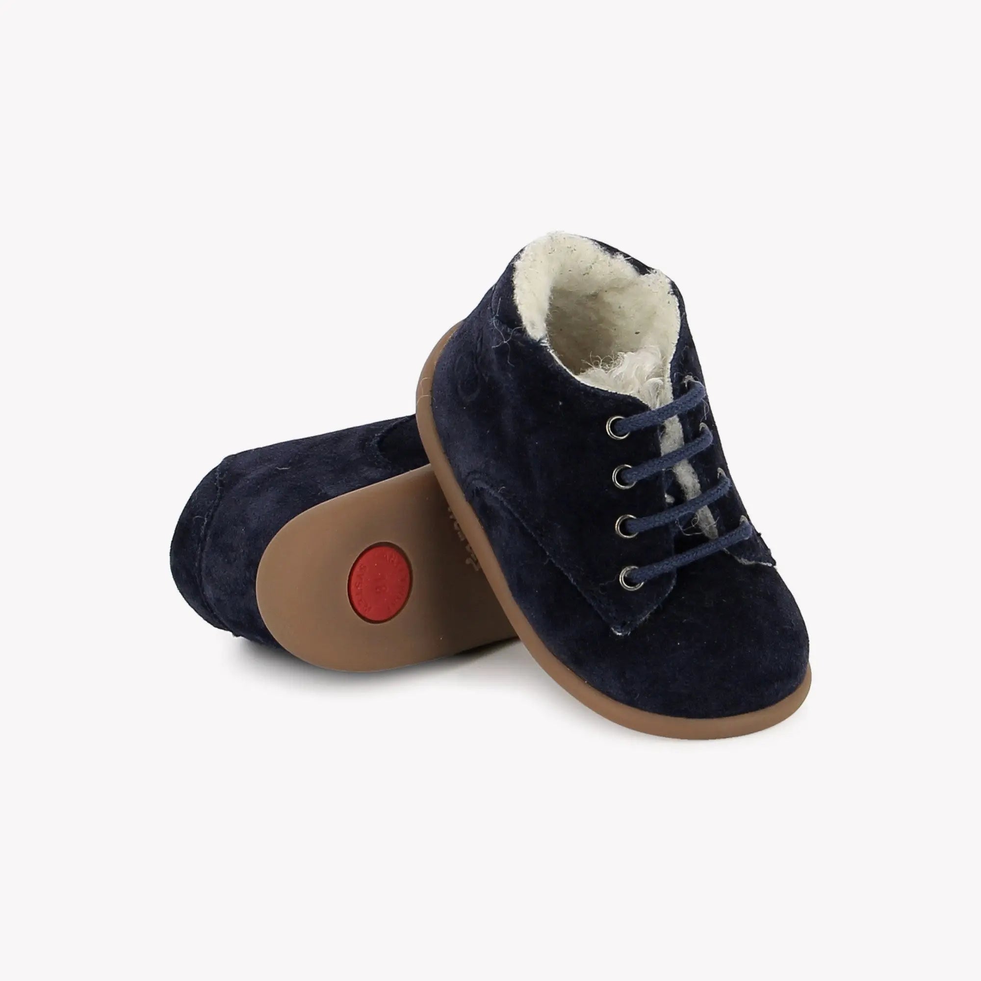 POM D'API FIRST STEPS - STAND-UP DERBY FUR - OILY VELVET - ASTER - Pom d'Api