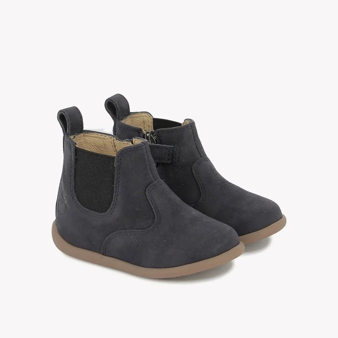 POM D'API FIRST STEPS - STAND-UP JOD - NUBUCK - NAVY - Pom d'Api