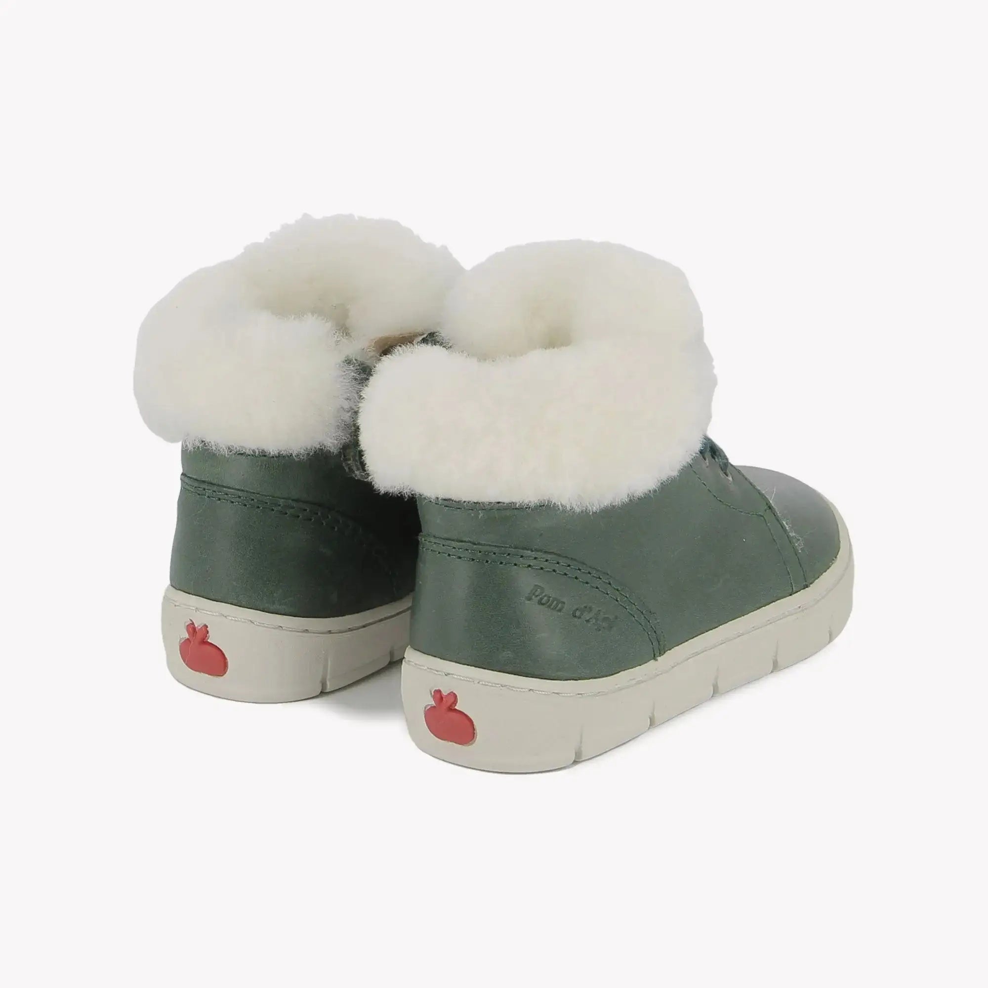 POM D'API - BASKETS - START TOP FUR - NAPPA - FOREST - Pom d'Api
