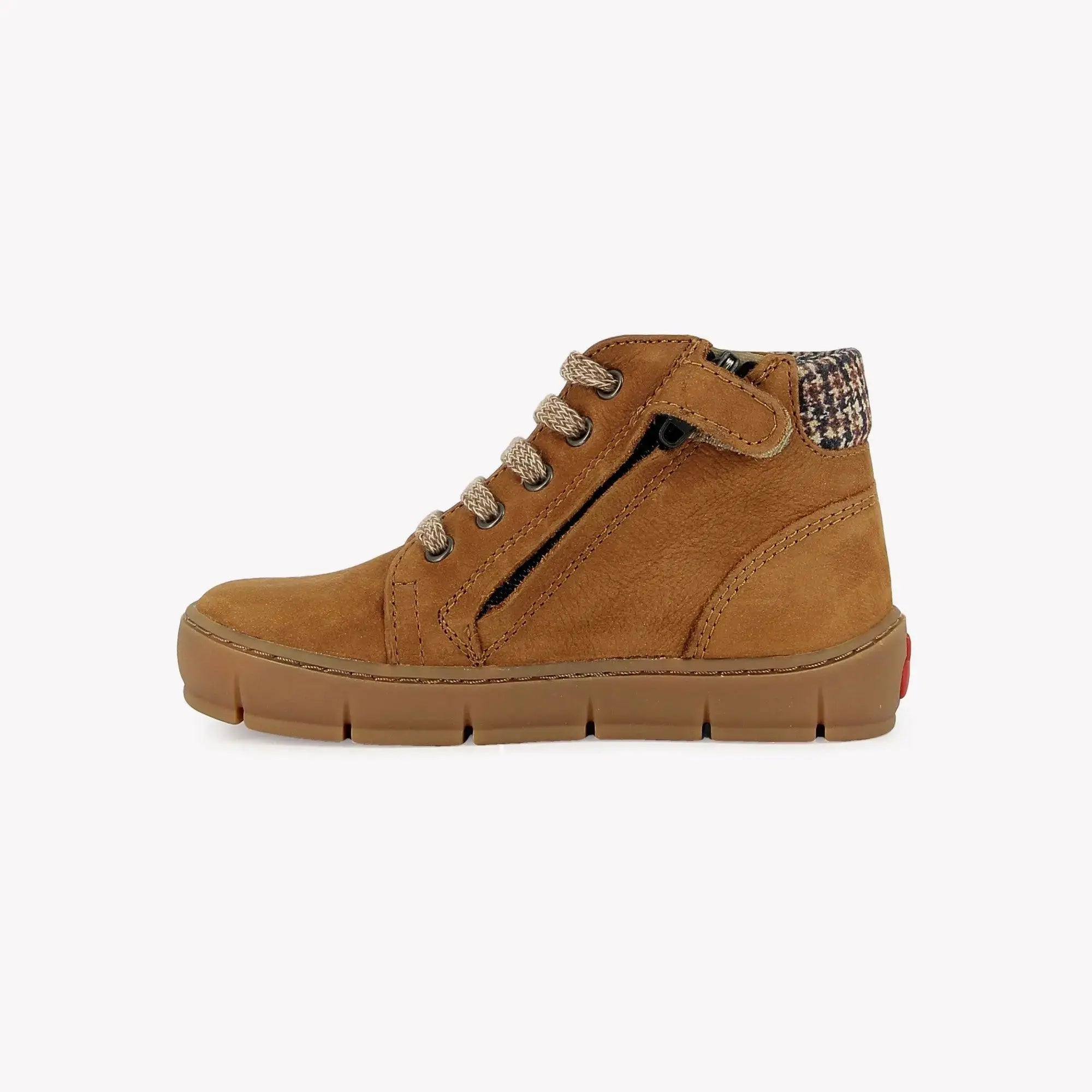 POM D'API SNEAKERS - START TOP - NUBUCK - CAMEL - Pom d'Api