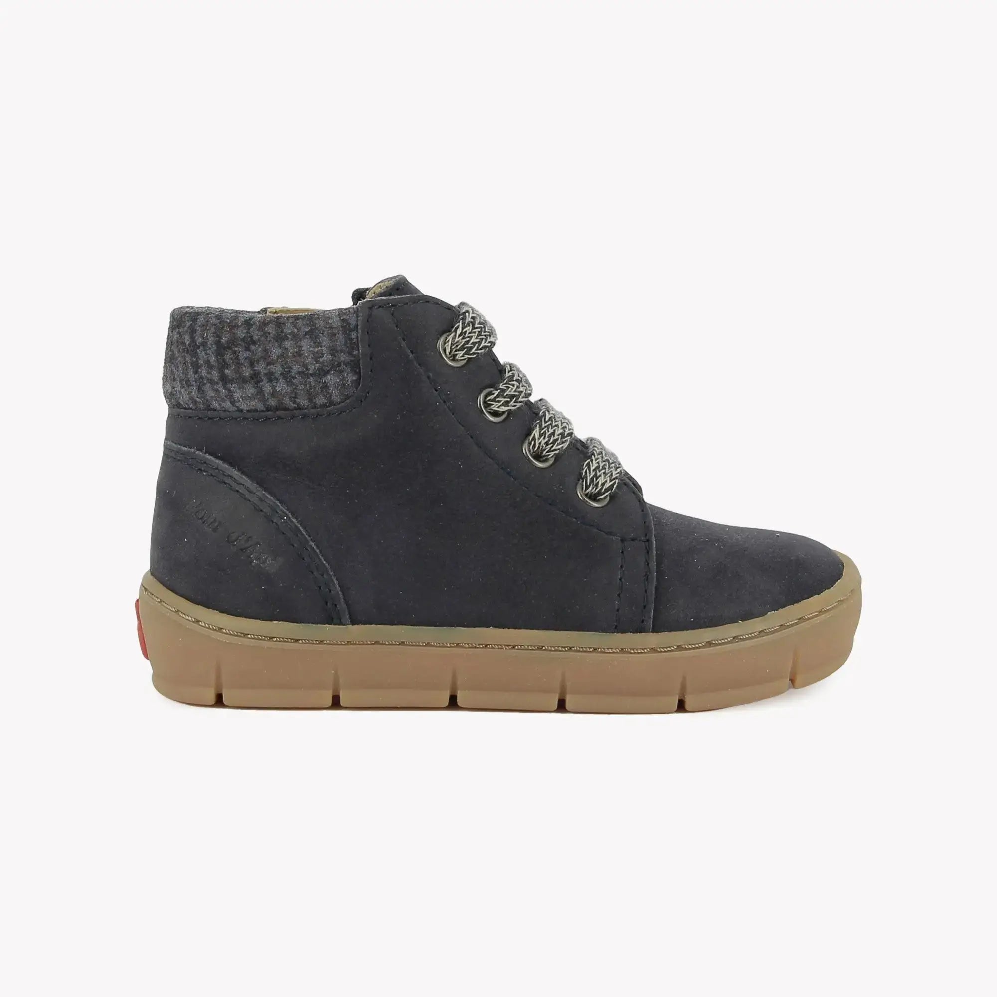 POM D'API SNEAKERS - START TOP - NUBUCK - NAVY BLUE - Pom d'Api