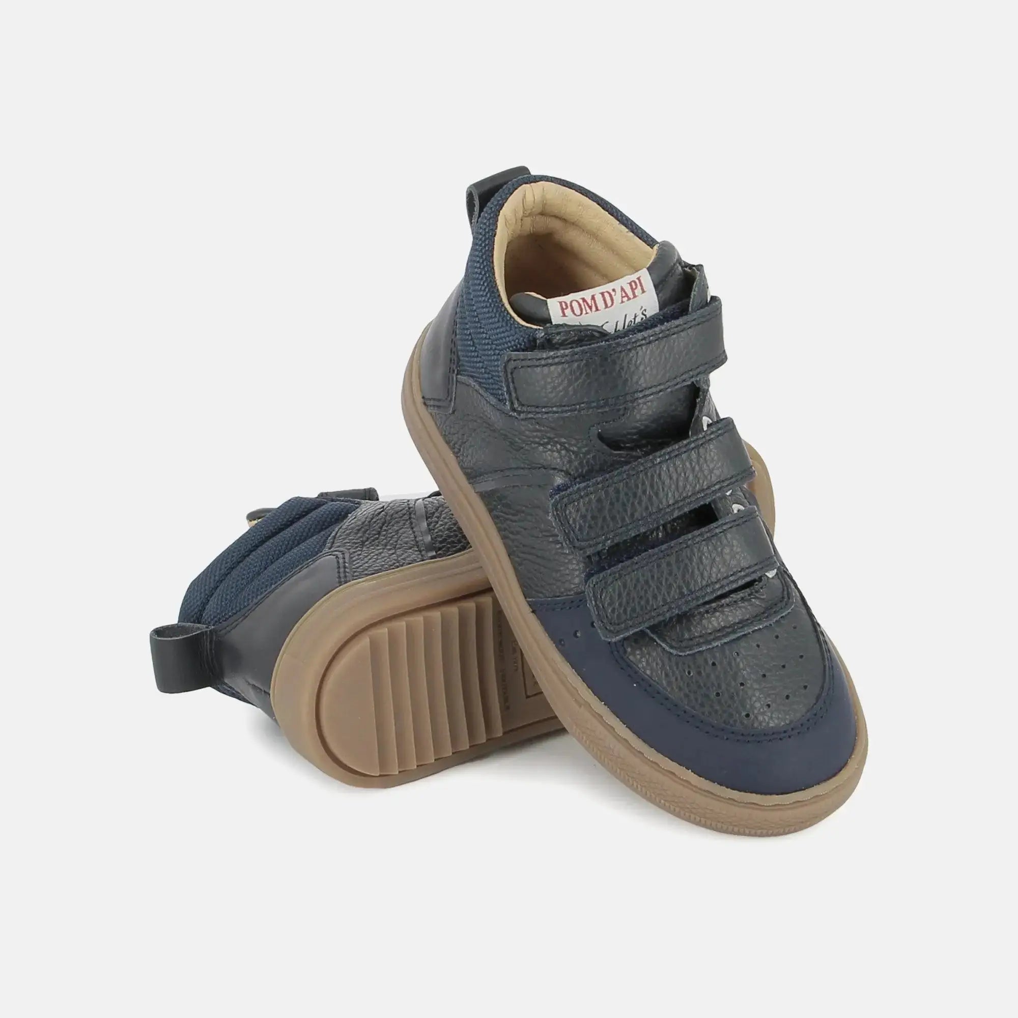 POM D'API SNEAKERS - SWAG EASY PAD - NAPPA GRAINE - NAVY - Pom d'Api