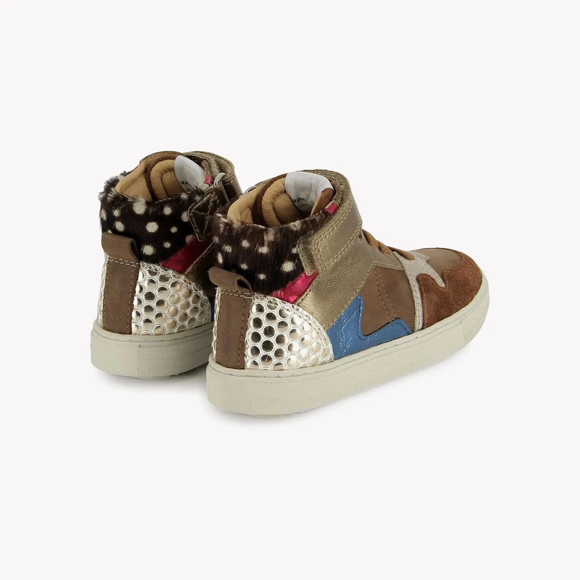 POM D'API - BASKETS - SWAG EASY STRAP - NAPPA - LAMINATO - BROWN - MULTI - Pom d'Api