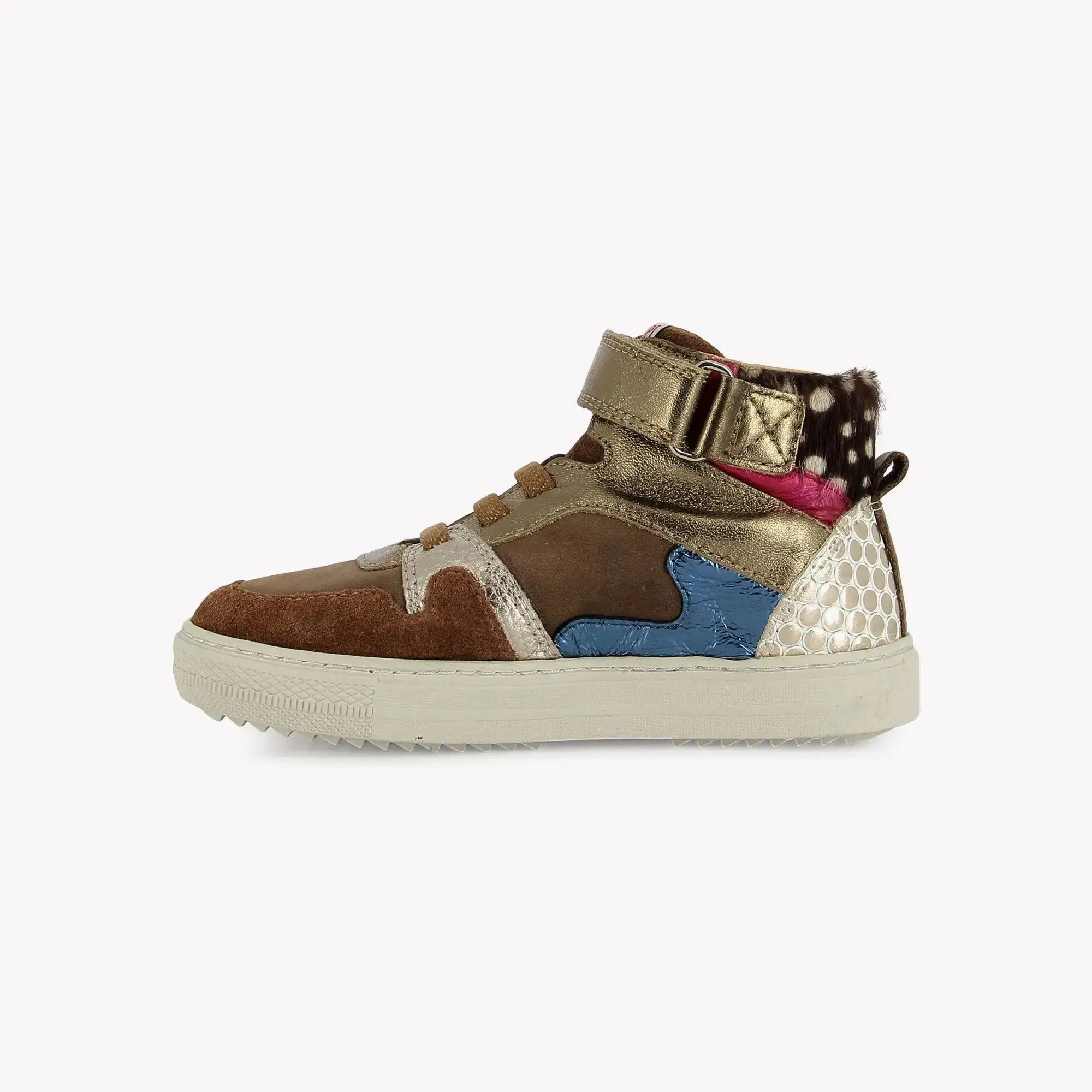 POM D'API - BASKETS - SWAG EASY STRAP - NAPPA - LAMINATO - BROWN - MULTI - Pom d'Api