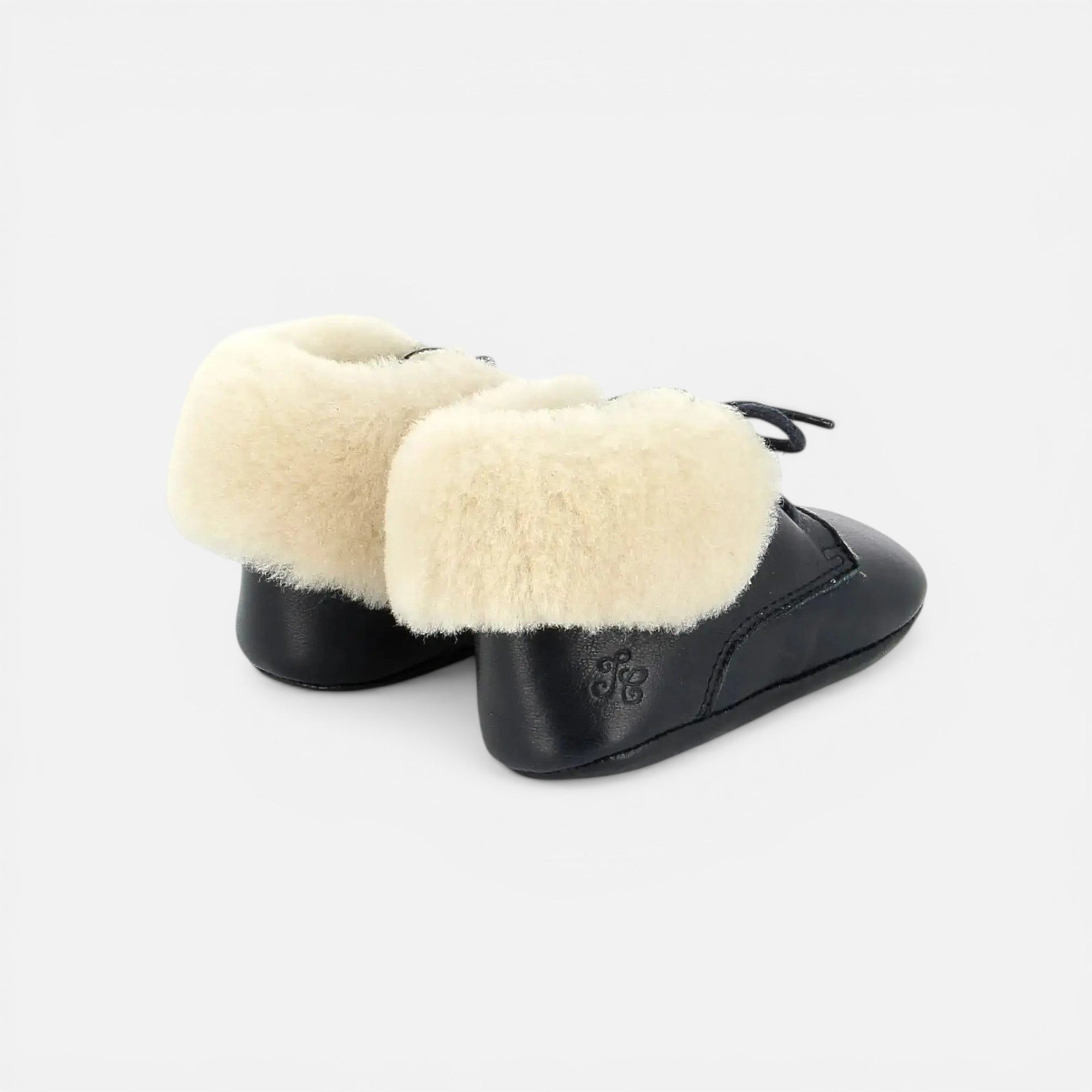 SCHUHE aus TC 15 FIRST FUR – GLATTES LEDER – MARINEBLAU