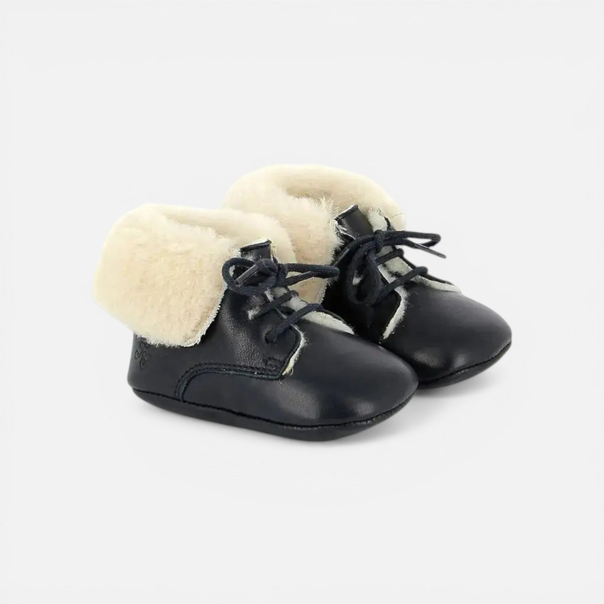 SCHUHE aus TC 15 FIRST FUR – GLATTES LEDER – MARINEBLAU