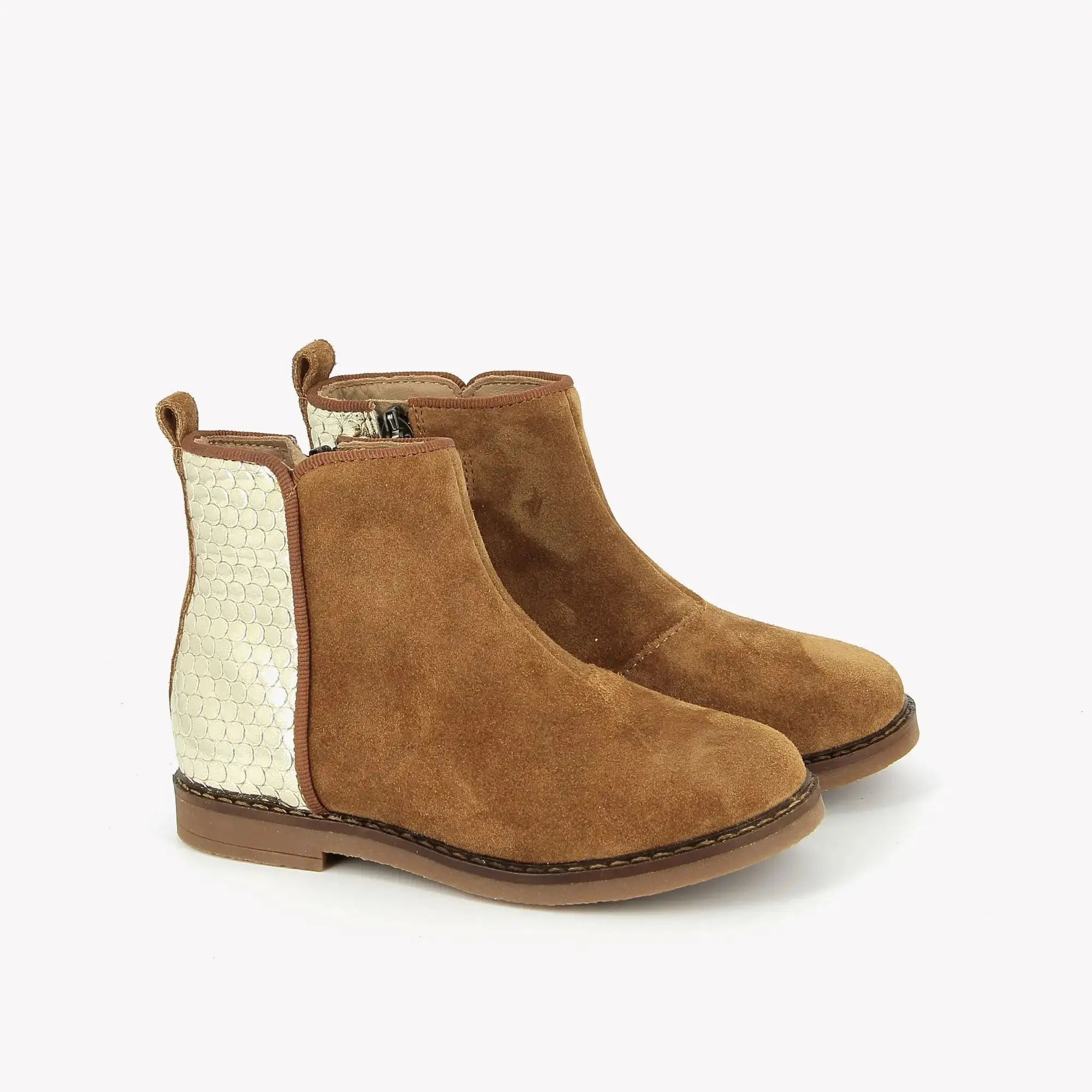 POM D'API BOOTS & ANKLE BOOTS - TRIP BACK - OILY VELVET - CR - CARAMEL - PLATINUM - Pom d'Api