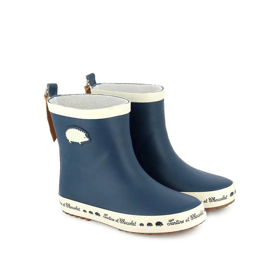 TC WELLY PATCH - RUBBER - NAVY TARTINE ET CHOCOLAT SOULIERS
