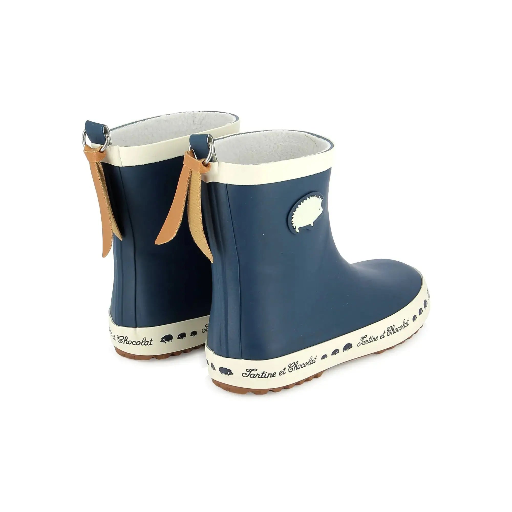 TARTINE ET CHOCOLAT SOULIERS REGENLAARZEN - TC WELLY PATCH - RUBBER - NAVY - Pom d'Api