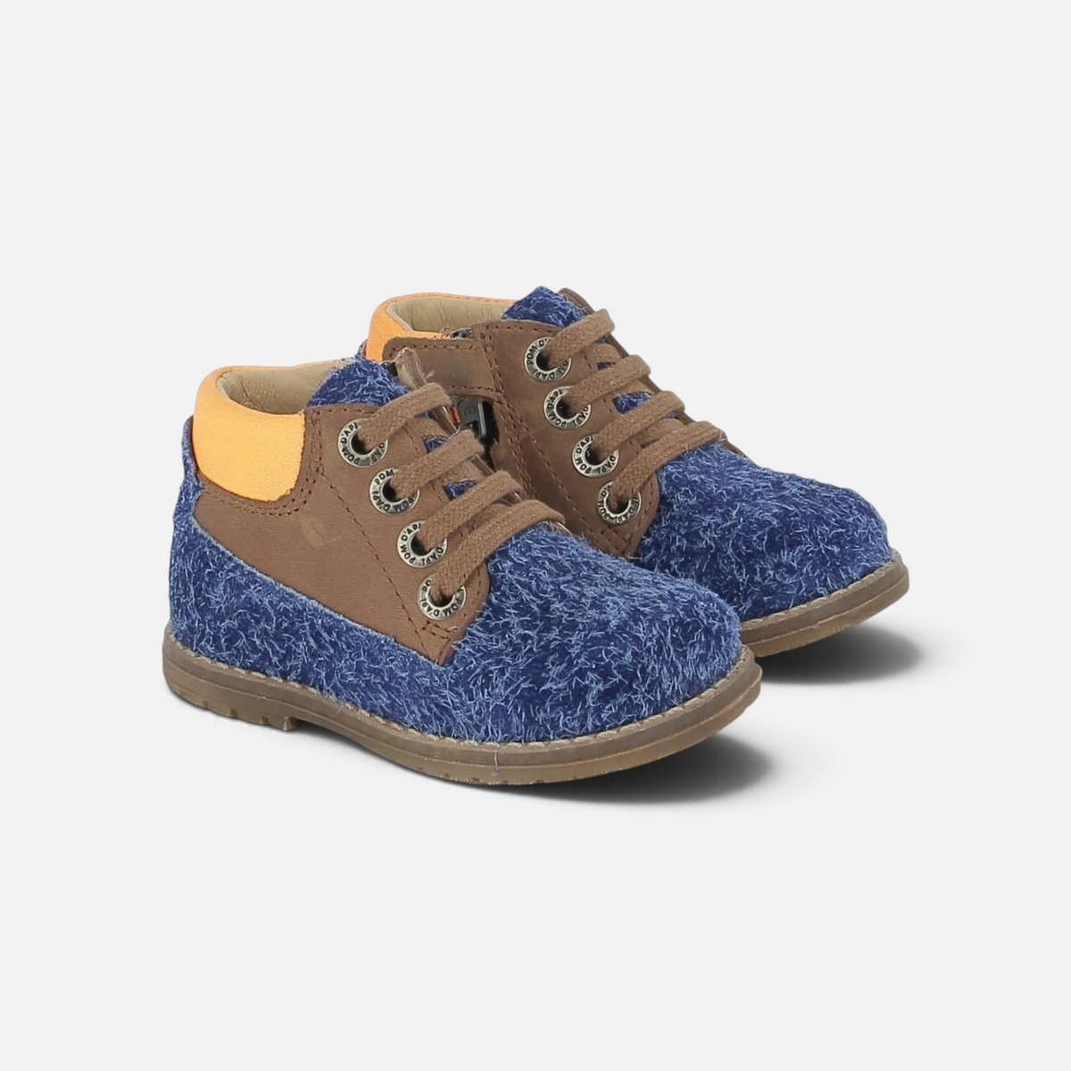 BOB ZIP WORK - MUSGO-NAPPA - ELECTRIC BROWN-ORANGE POM D'API