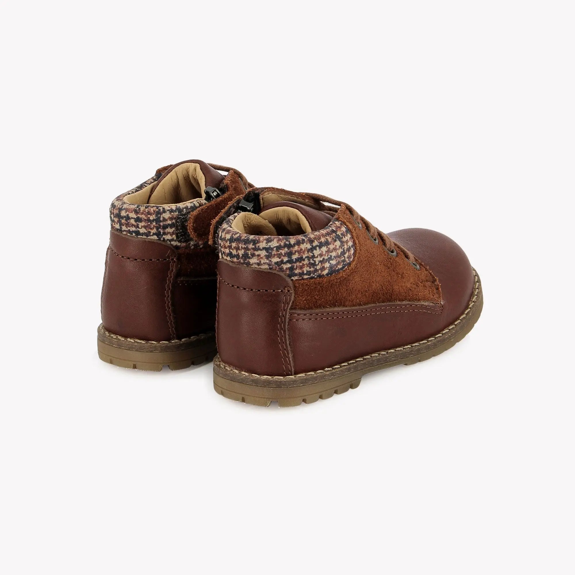 BOB ZIP WORK - NAPPA-VELOURS O - CAMEL POM D'API