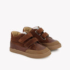 MOOS BACKY - SAMT-NAPPA - BRAUN-PURPLE POM D'API