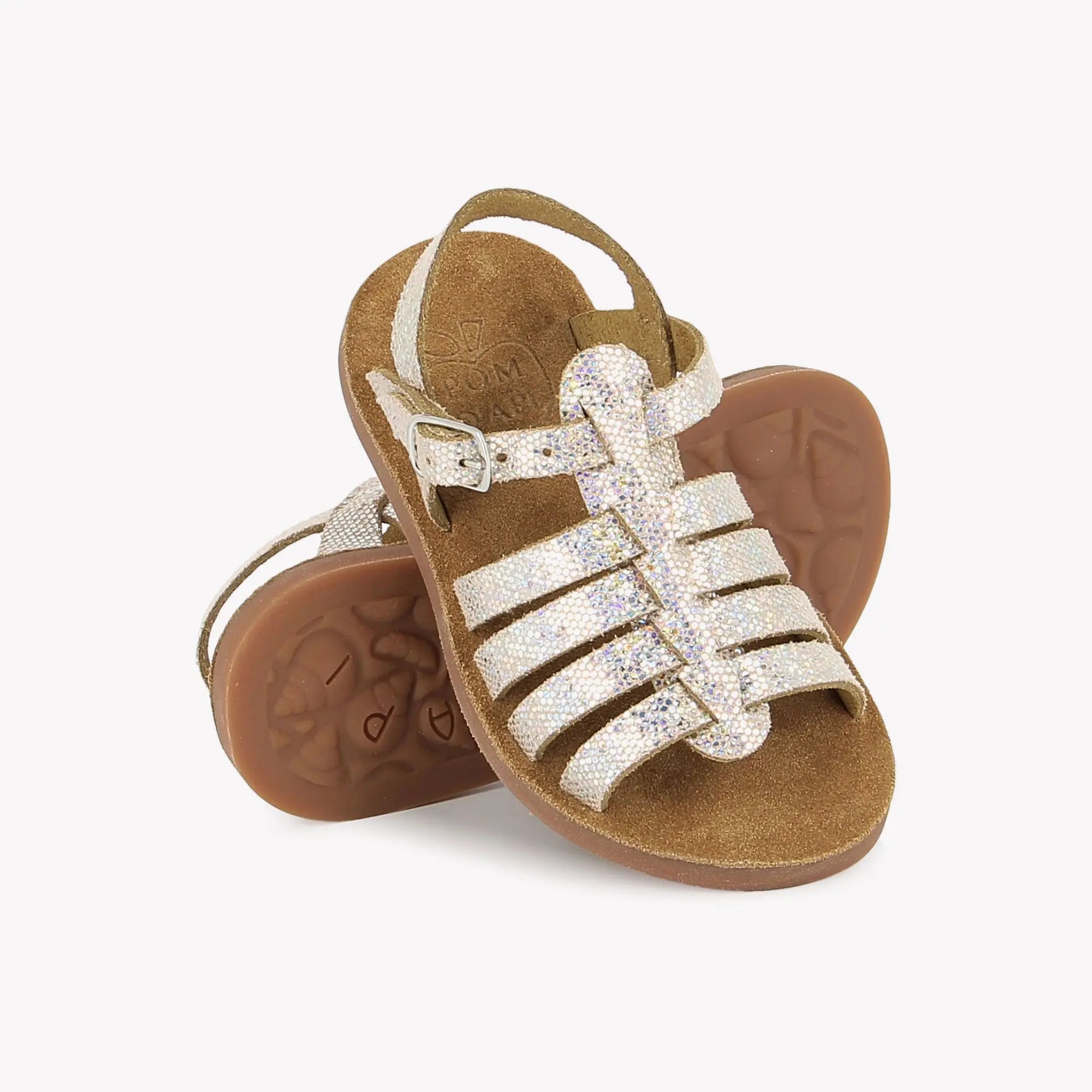 STRAND-AIR PUR STRAP – CROSTA LUCE – ROSA SILBER Pom d'Api