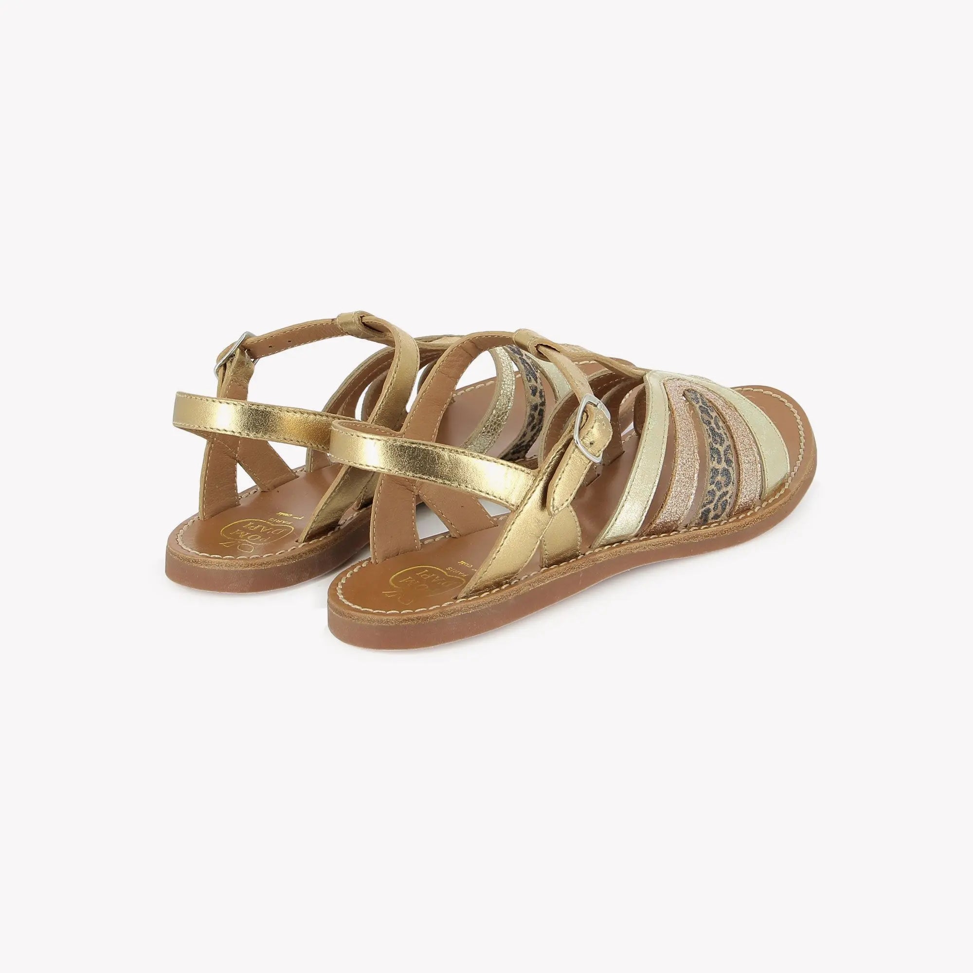 PLAGE CURV STRIPES - LAM-GLI--MILOS - DORE-MULTI PLATINE Pom d'Api