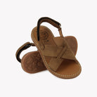PLAGE-STITCH CROSS - NUBUCK - COGNAC Pom d'Api