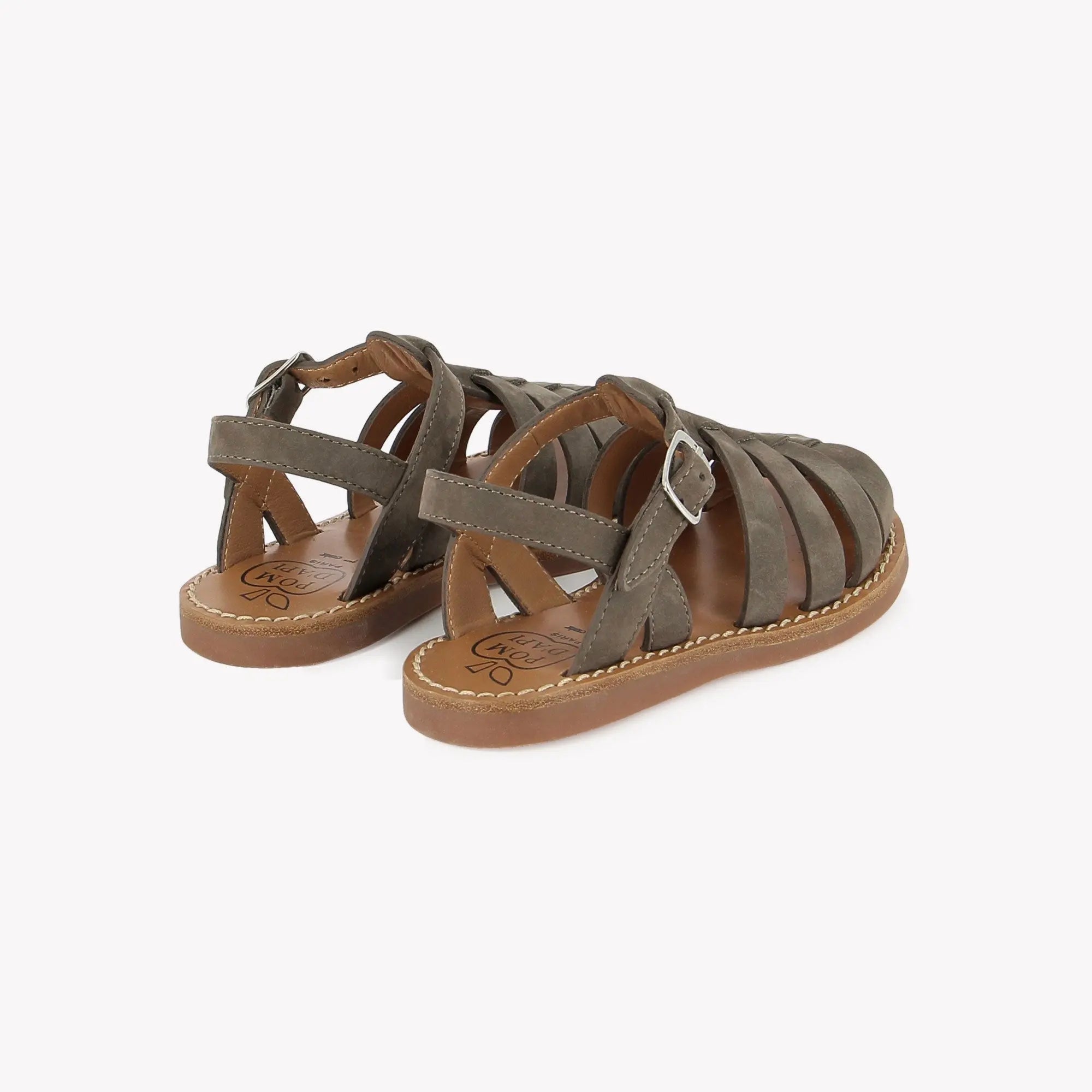 PLAGE-STITCH DAD - NUBUCK - MARRON GLACE Pom d'Api