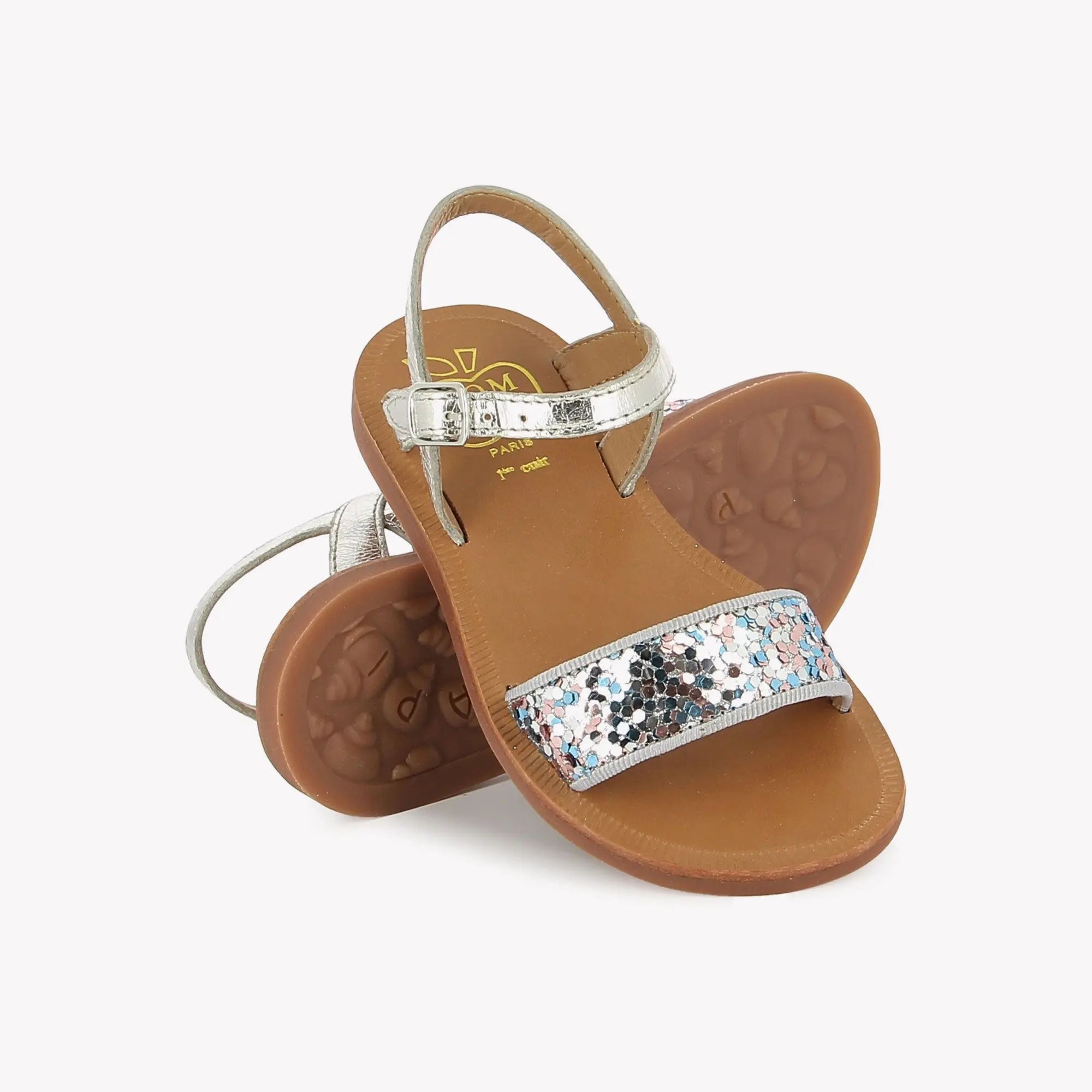 PLAGETTE BUCKLE TAO - LAM-GLI - PERLE-BLEU MULTI Pom d'Api