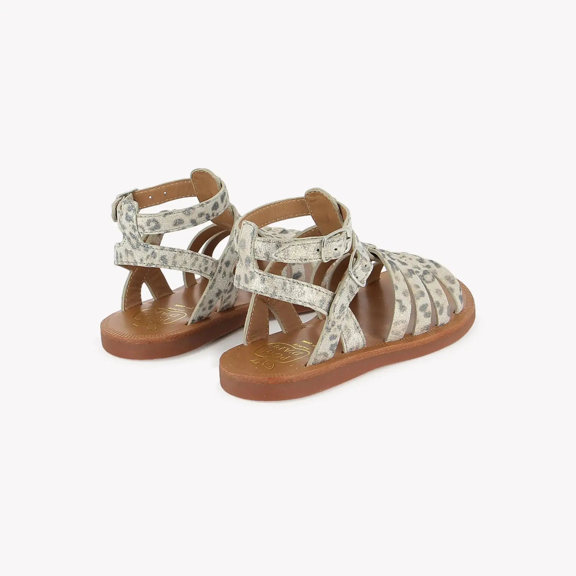 GLADIATOR-SLIPPER - JASPER - BIANCO-PLATINO Pom d'Api