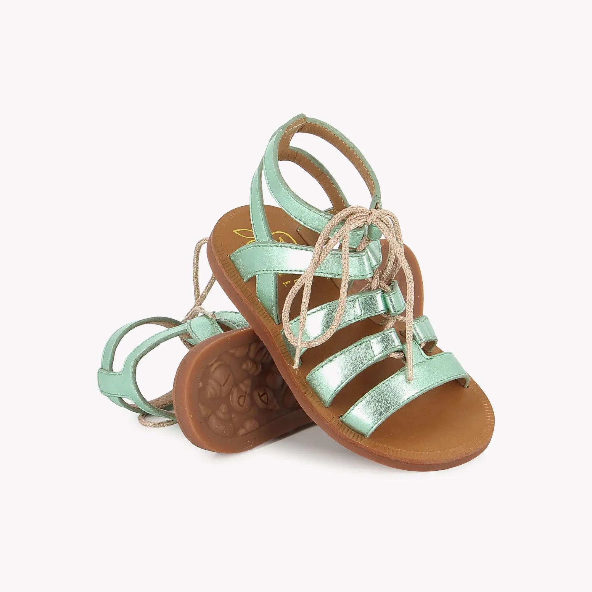 PLAGETTE GUILY STRAP - LAMINATO - WATERGROEN Pom d'Api