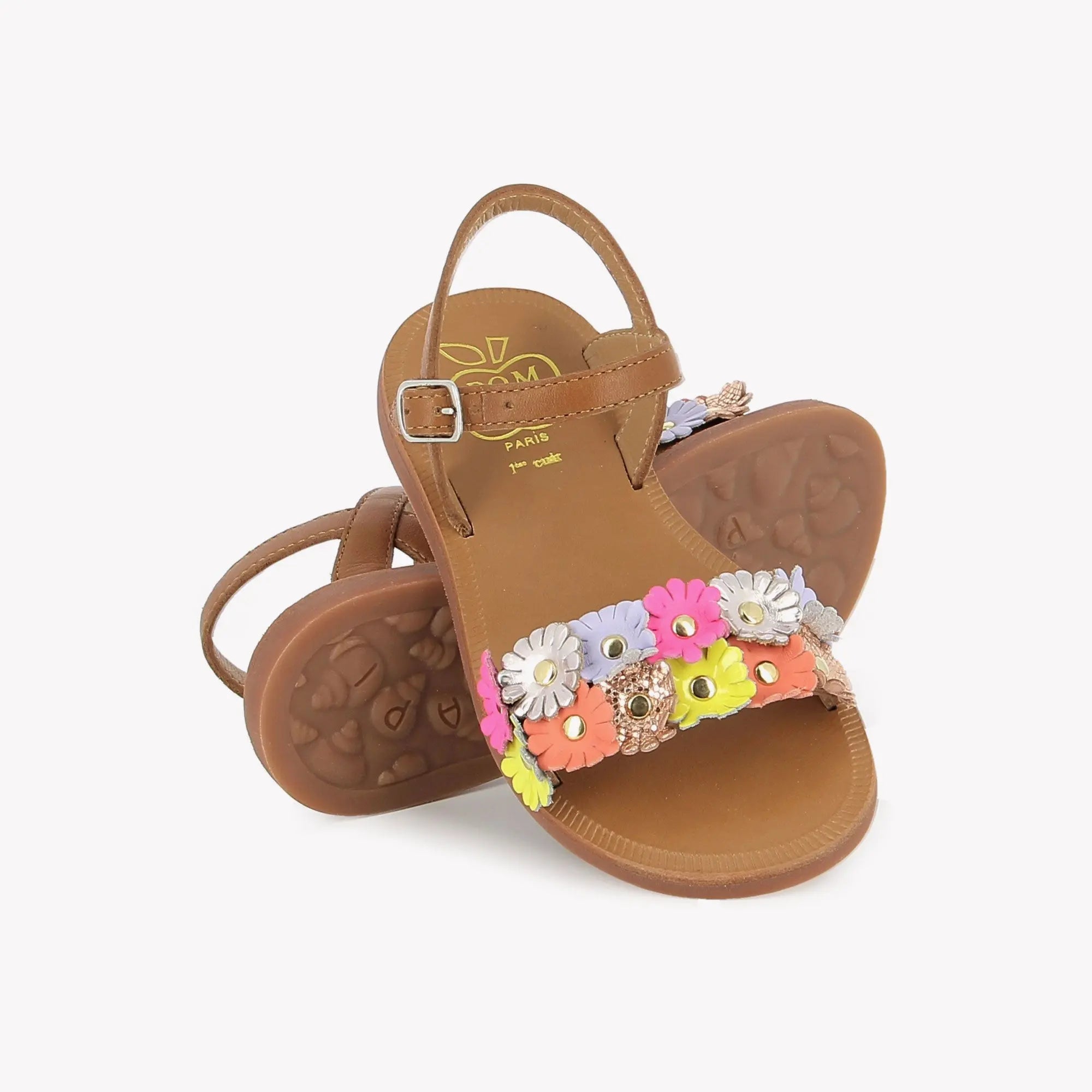 PLAGETTE MULTI FLO - NAPPA - CUERO-MULTI Pom d'Api