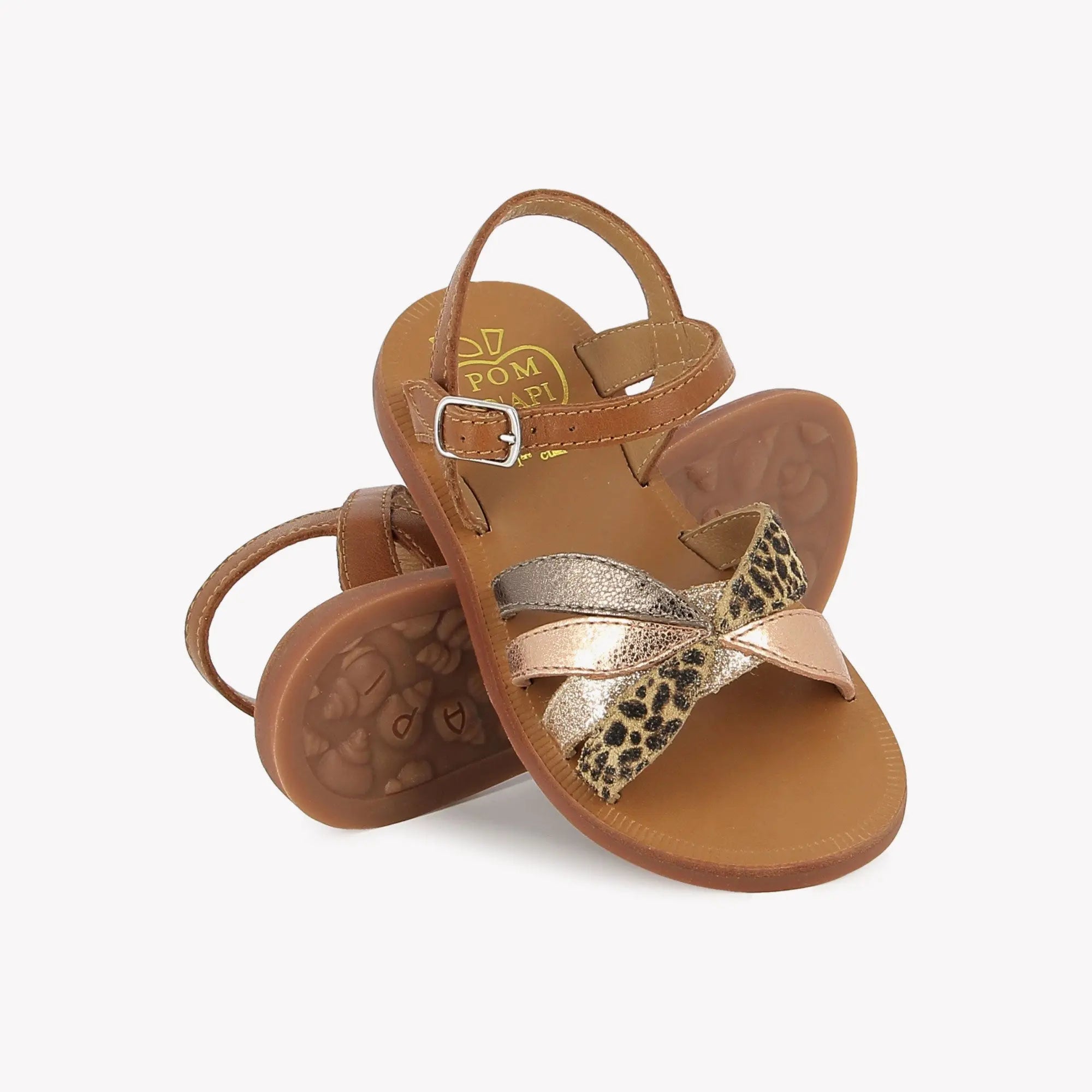 PLAGETTE OTO - NAPPA - COPPER-LEATHER Pom d'Api