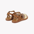 PLAGETTE RAPHIA BROD - LAMINATO-RAPHIA - CREMA-CUERO Pom d'Api