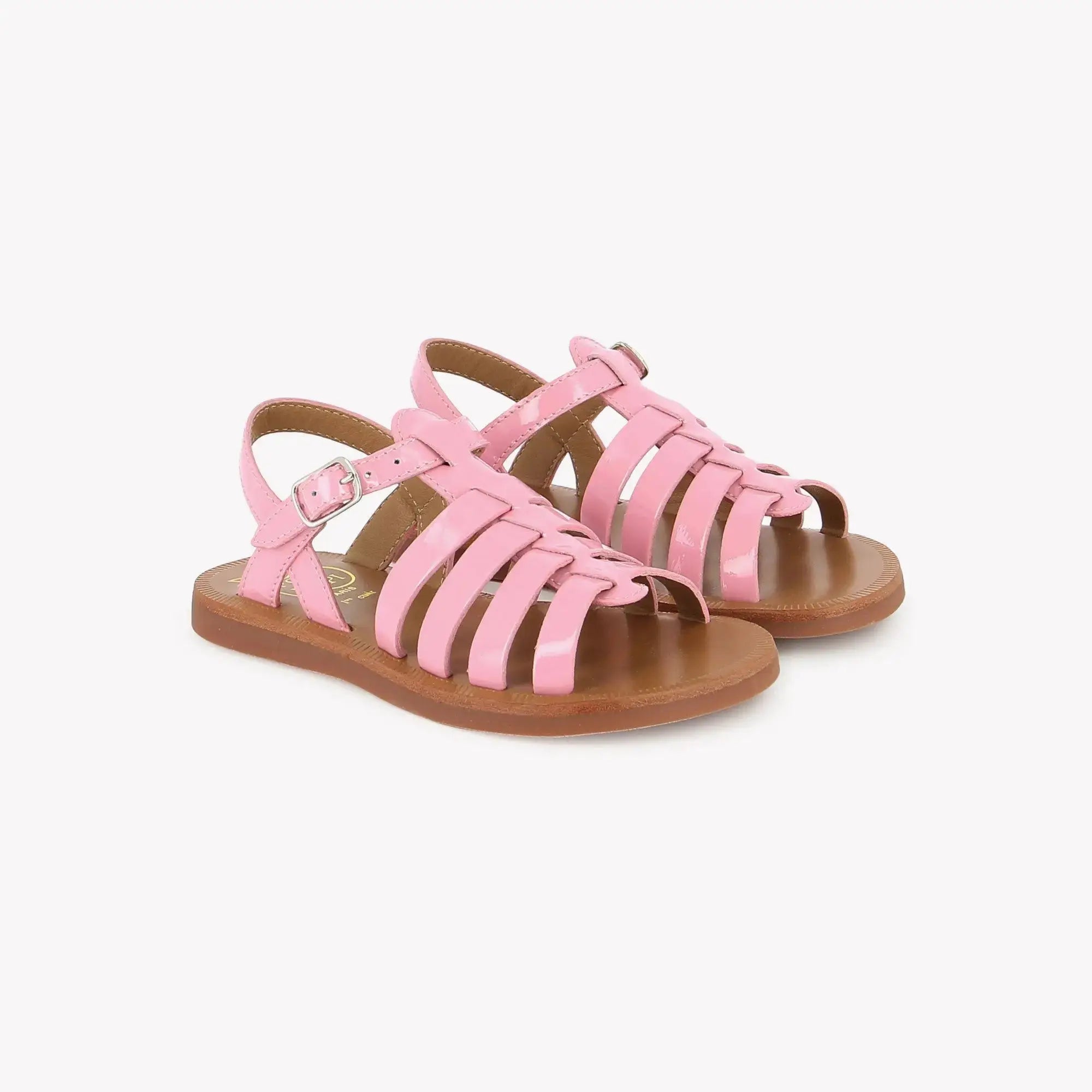 PLAGETTE STRAP - VERNIS - PINK CANDY Pom d'Api