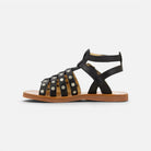 SANDALES en - PLAGETTE STUD - NAPPA - NOIR