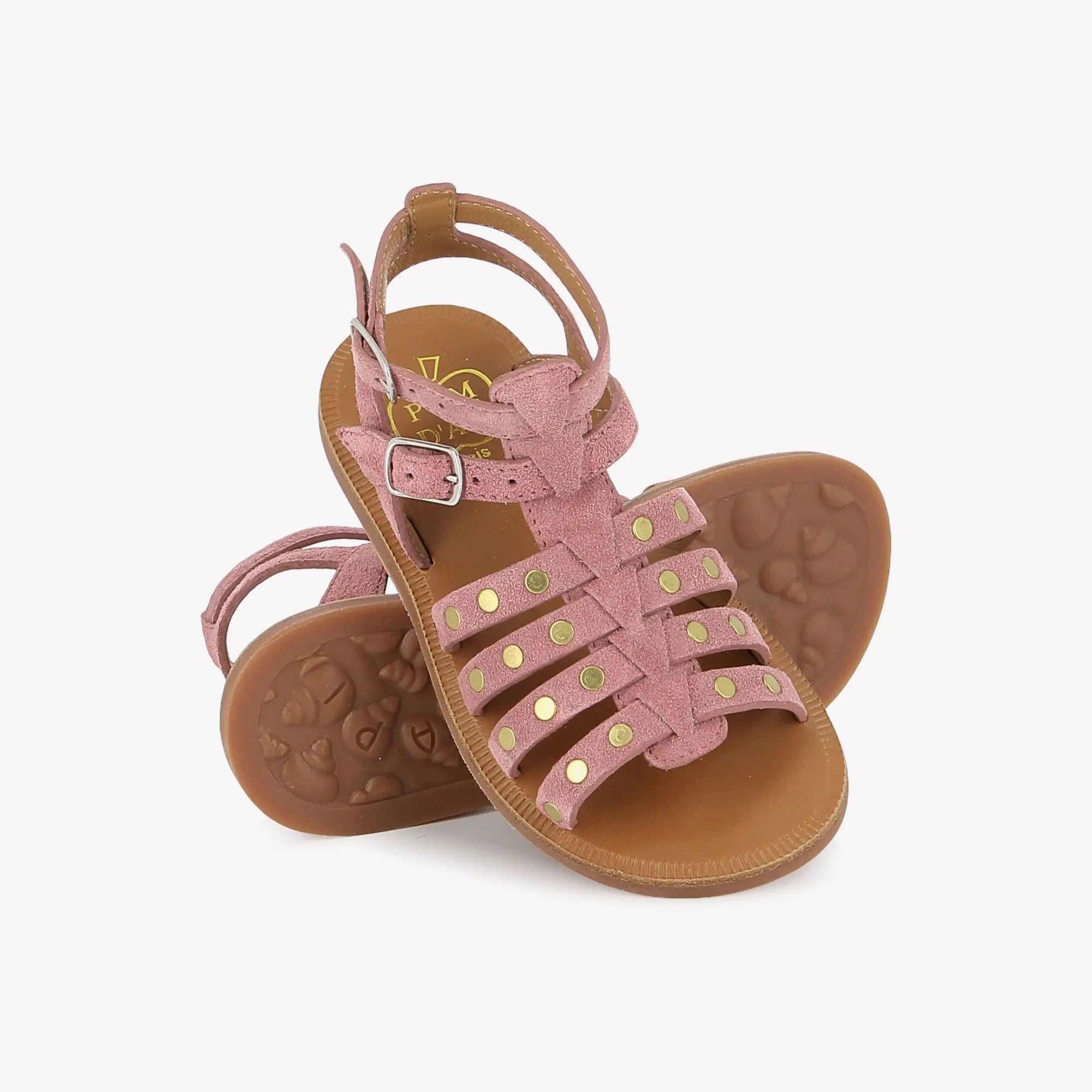 PLAGETTE STUD - VELOURS - ROSY Pom d'Api