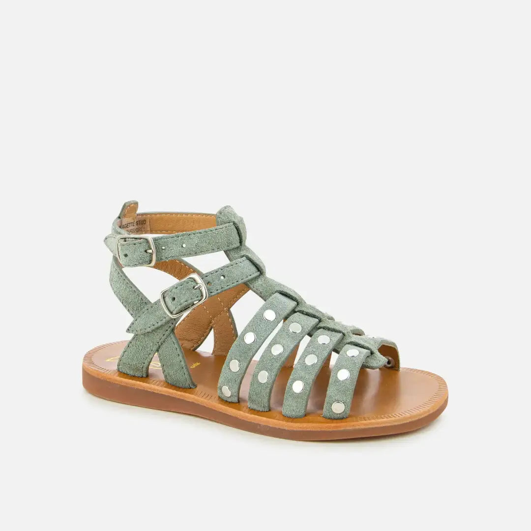 PLAGETTE STUD VELOURS Vert POM D'API