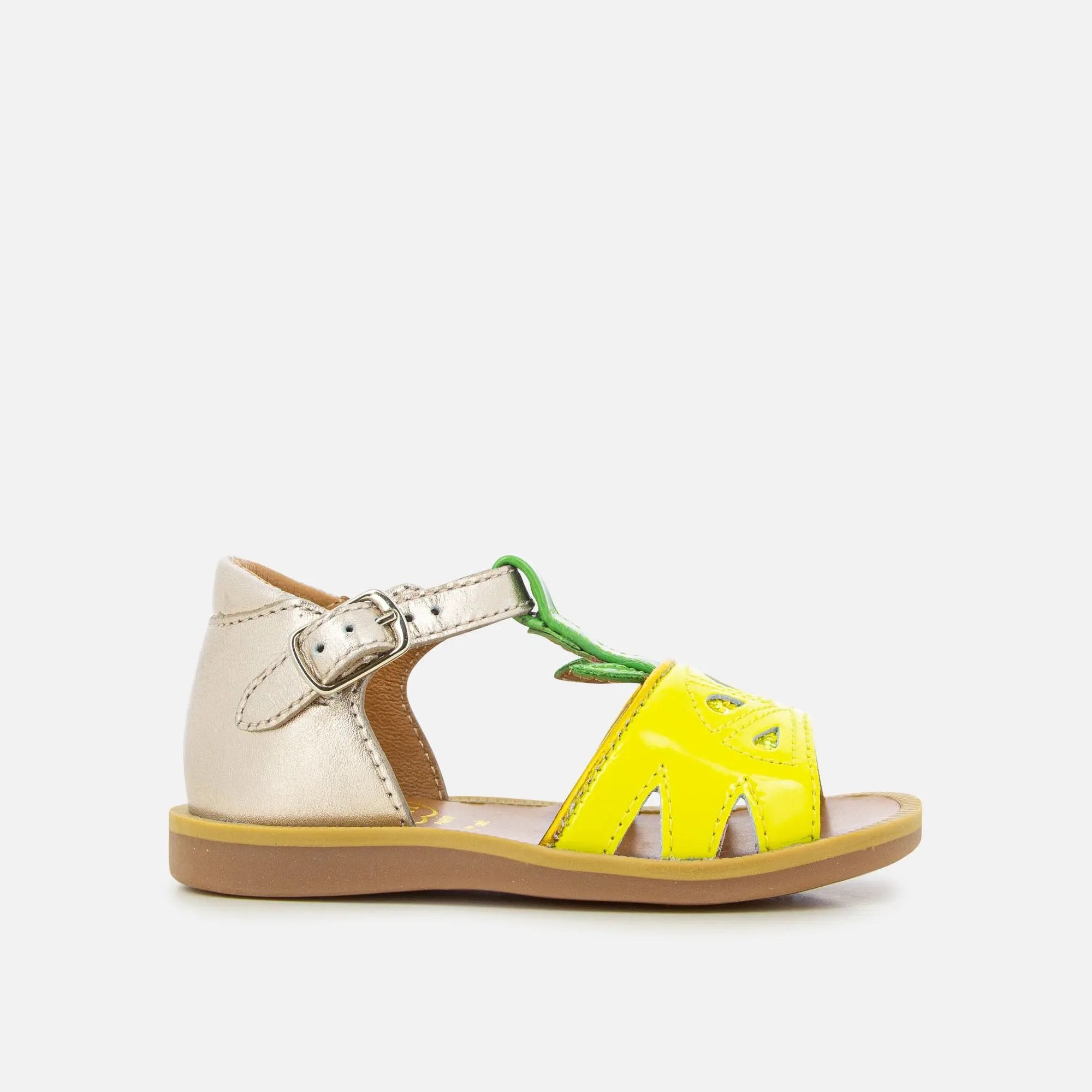 SANDALEN aus - POPPY AGRUME LAMINATO Gelb Multi